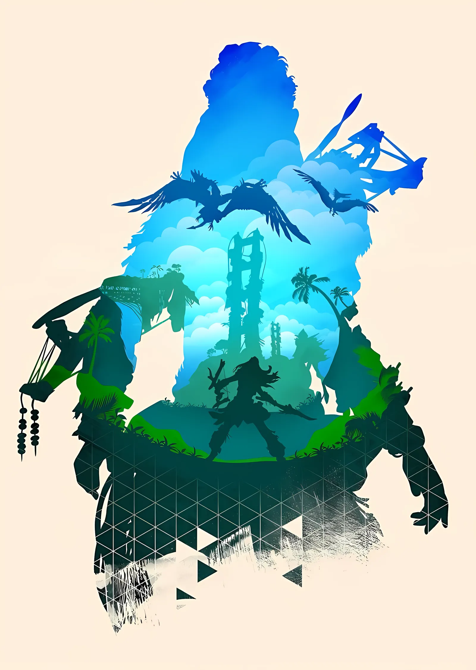 Horizon Forbidden West: Aloy'un İzinde metal tablo