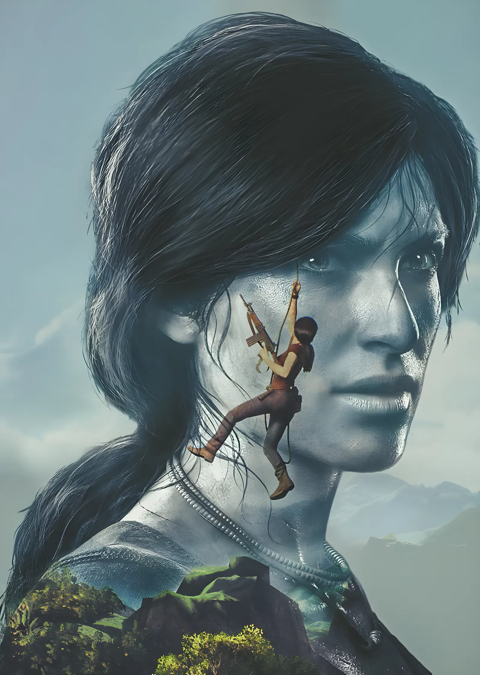 Lara Croft: Tomb Raider metal tablo