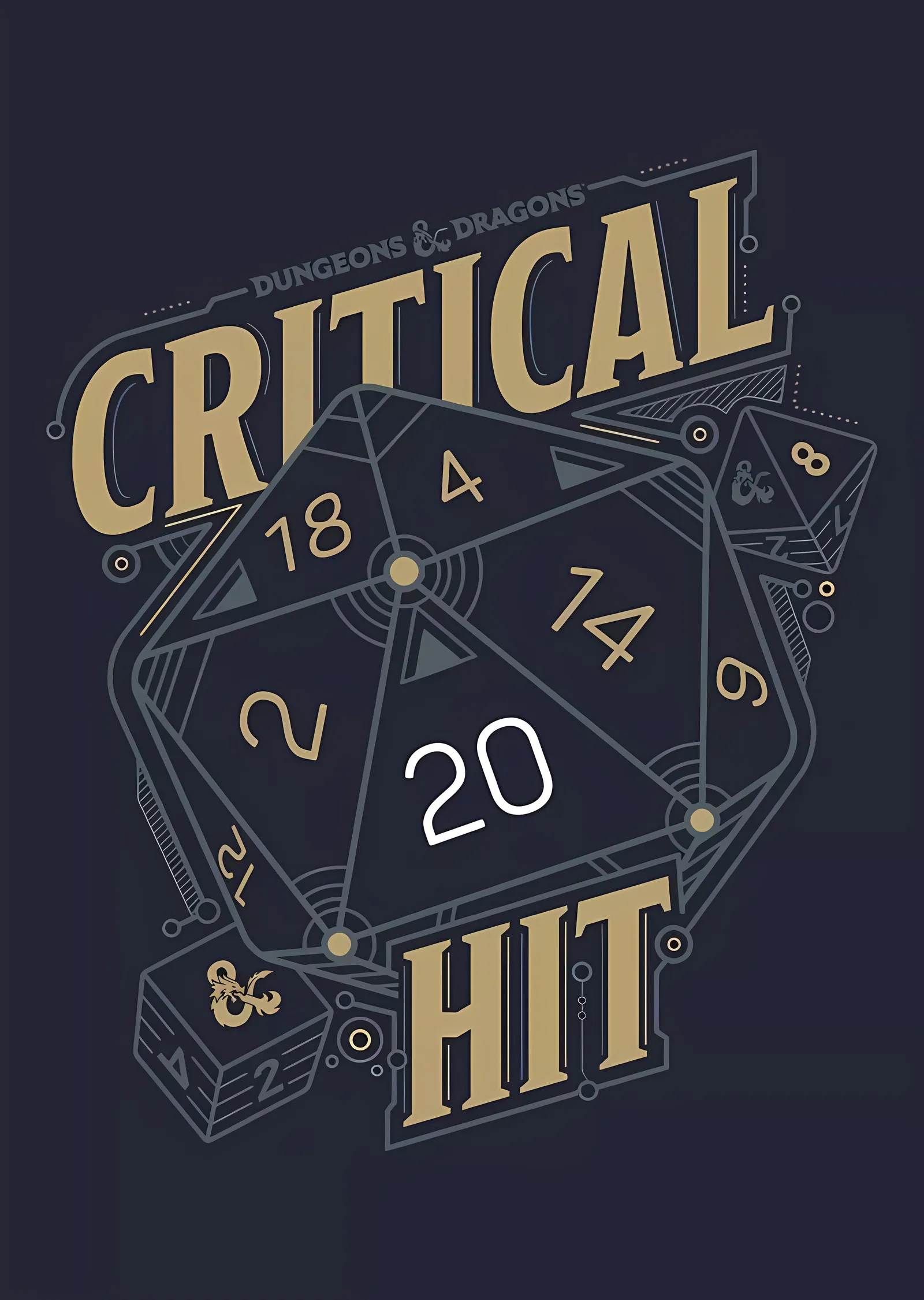 Dungeons & Dragons · Critical Hit metal tablo