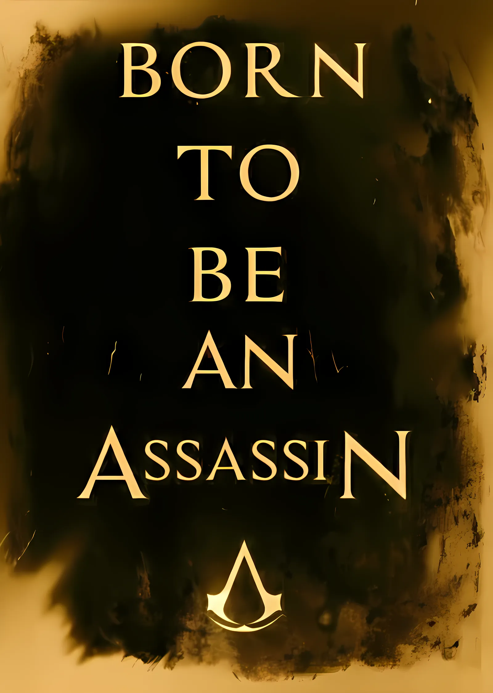 Born to Be an Assassin metal tablo
