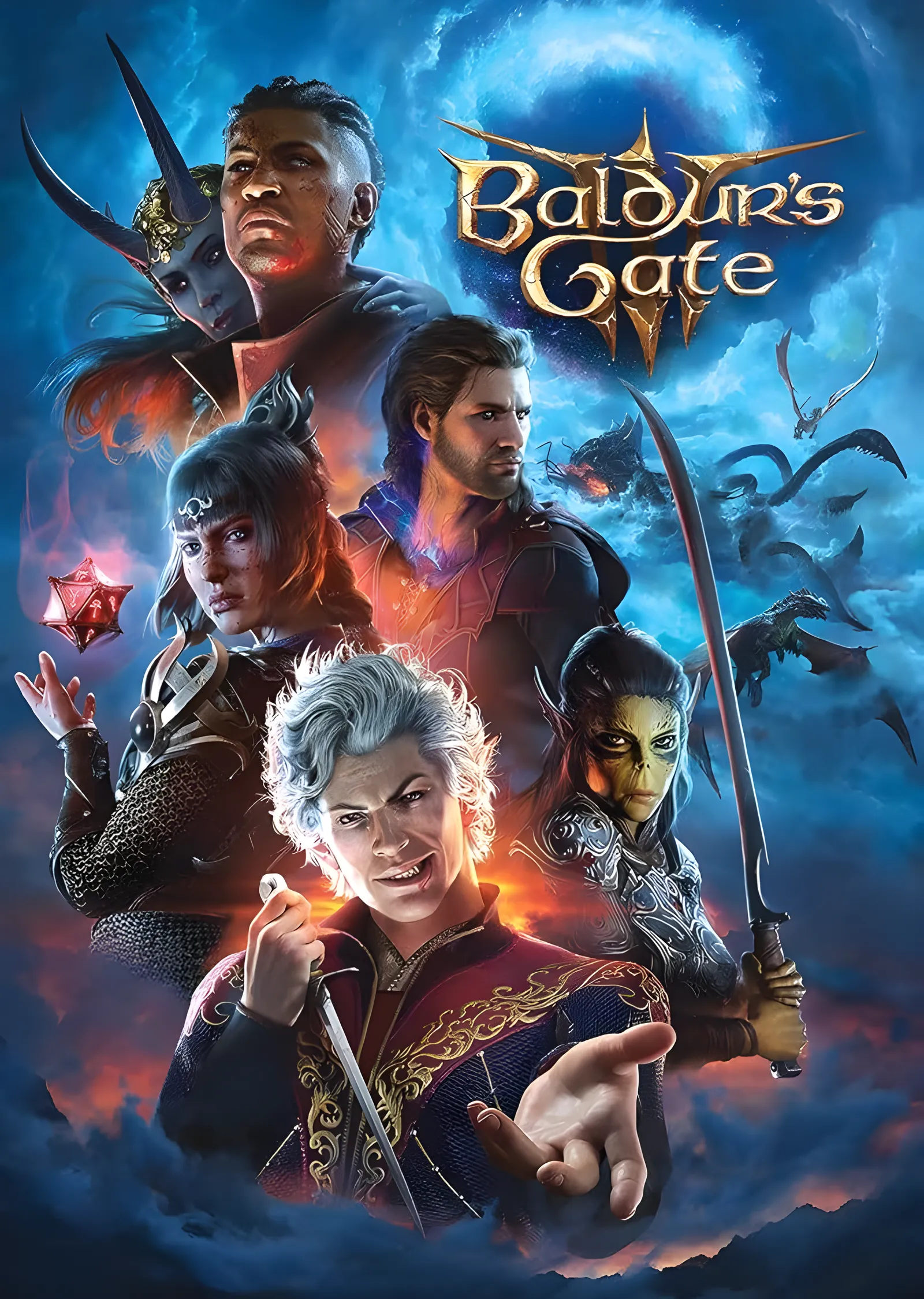 Baldur's Gate 3: Kahramanlar metal tablo