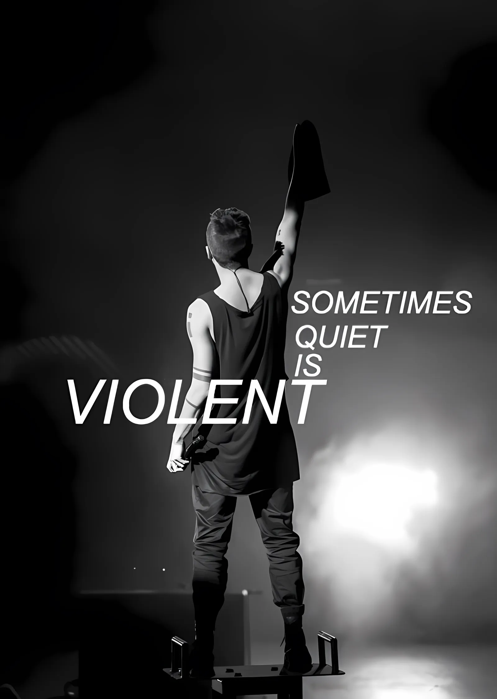 Twenty One Pilots: Sometimes Quiet Is Violent metal tablo