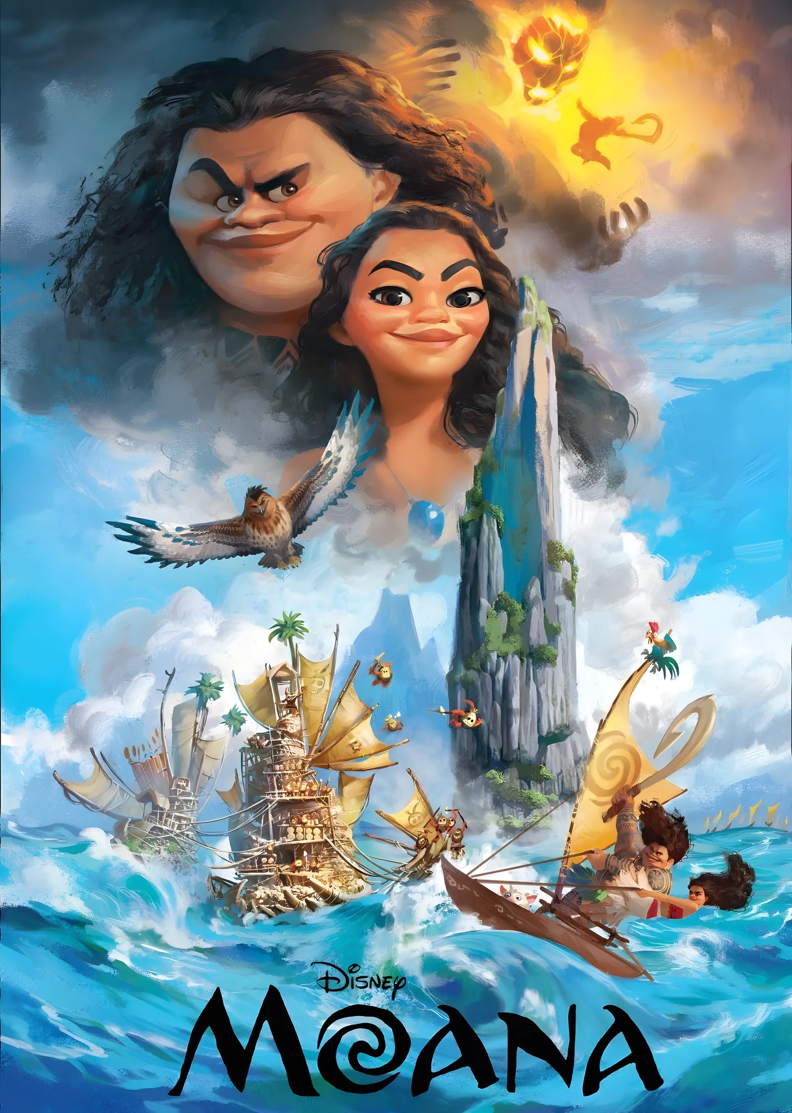 Moana: Ada Yolculuğu metal tablo