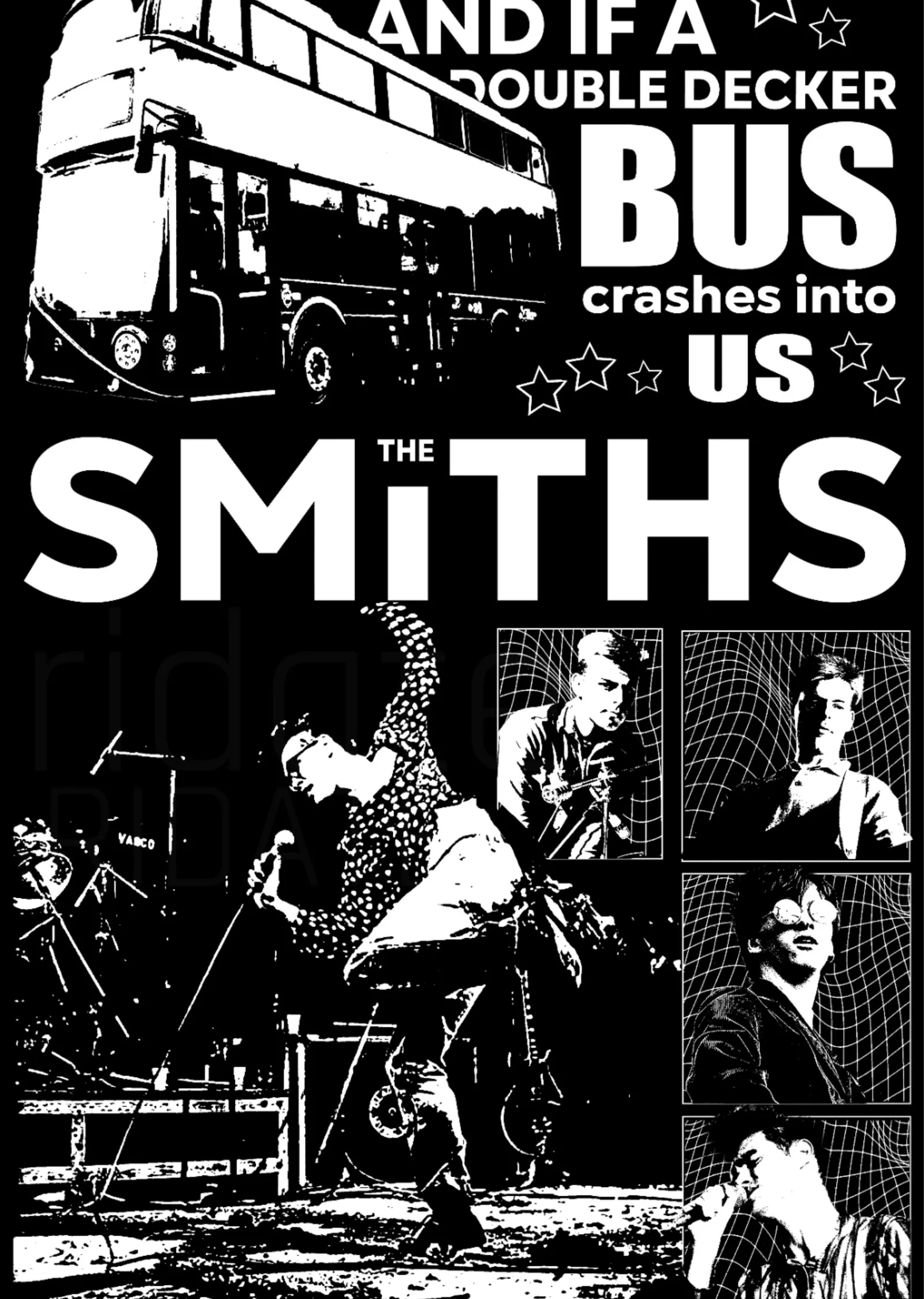 The Smiths: Double Decker metal tablo