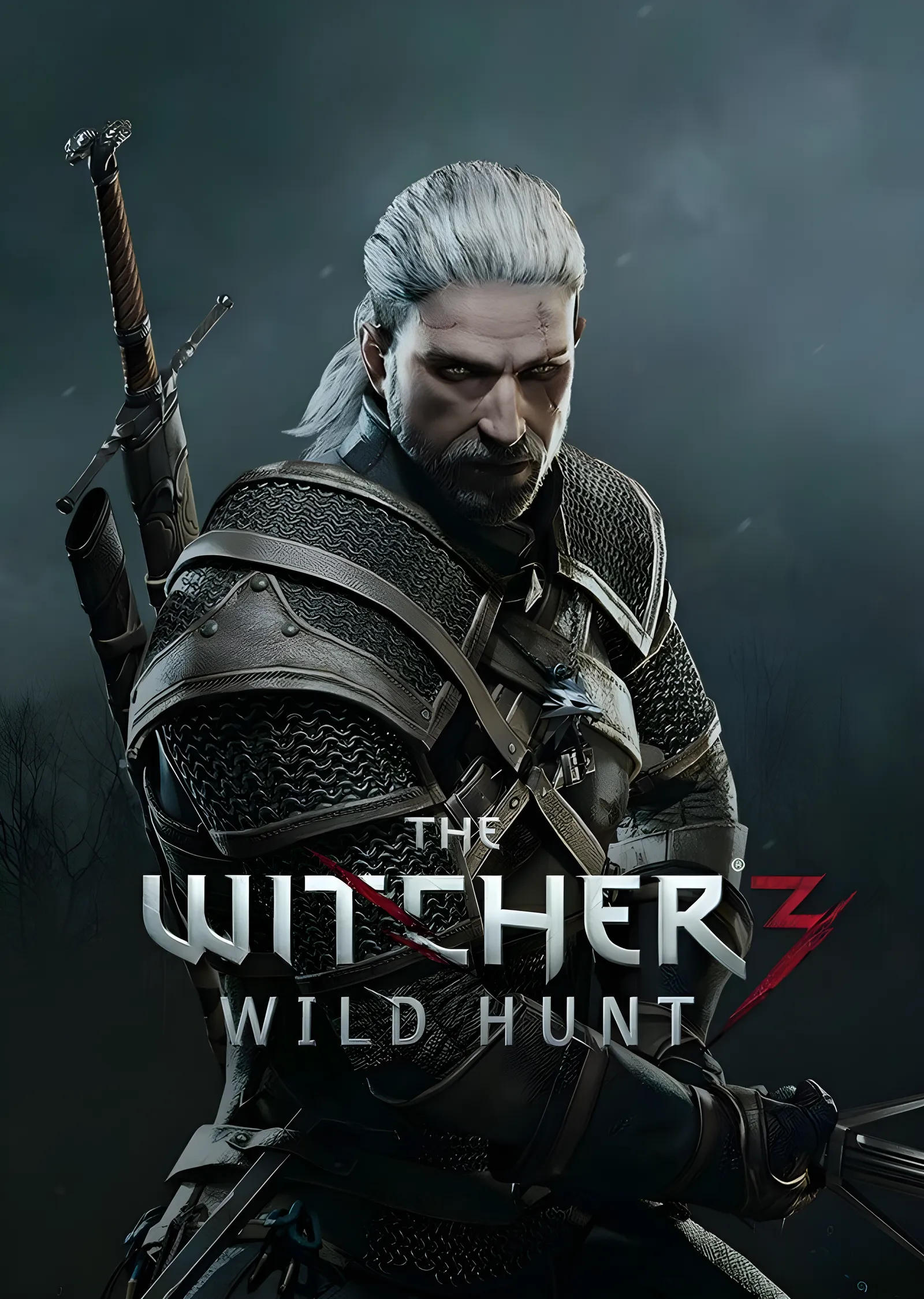 The Witcher 3: Geralt Portre metal tablo