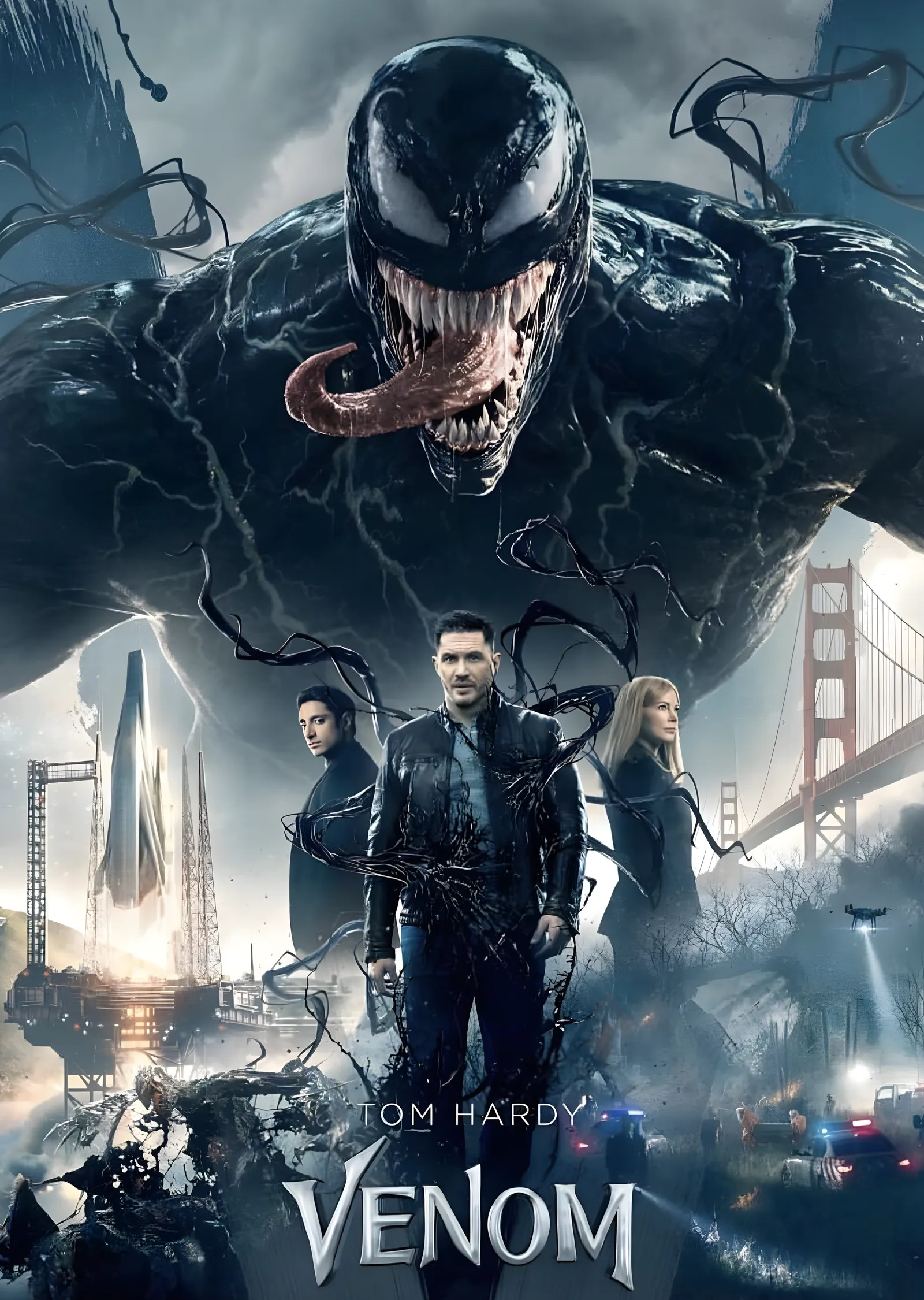 Venom - Tom Hardy metal tablo