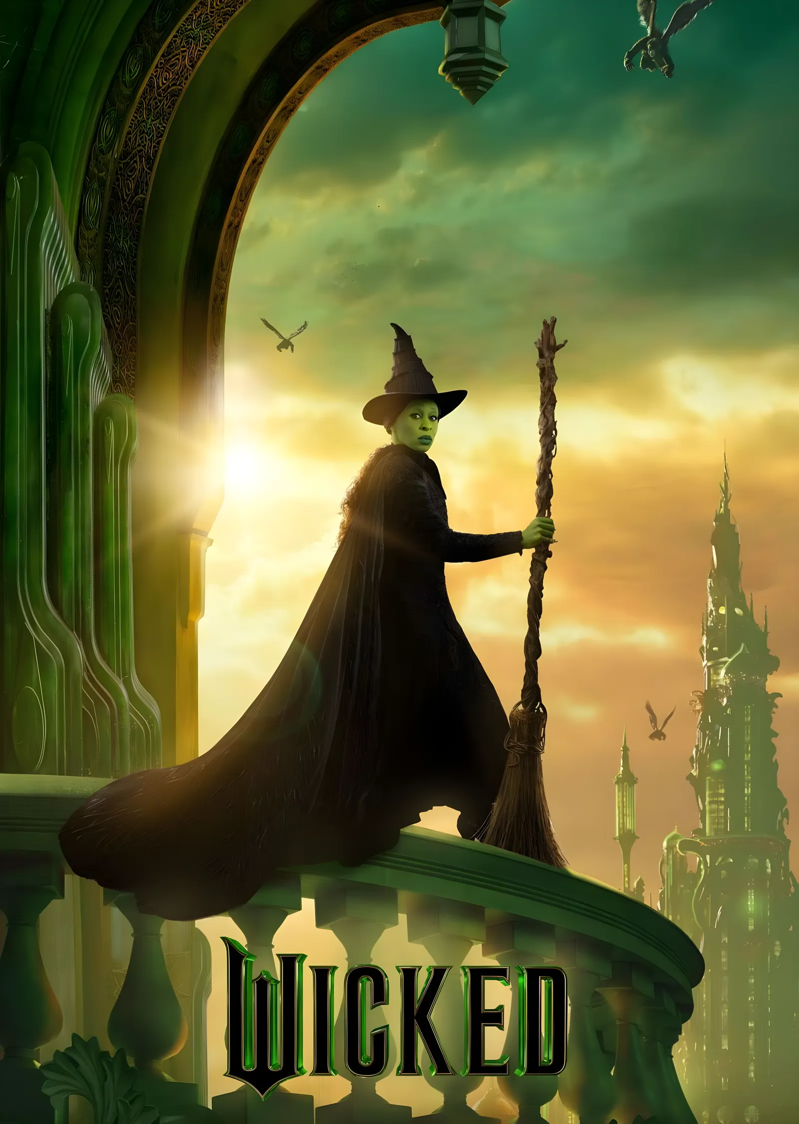 Wicked - Elphaba ve Süpürgesi metal tablo