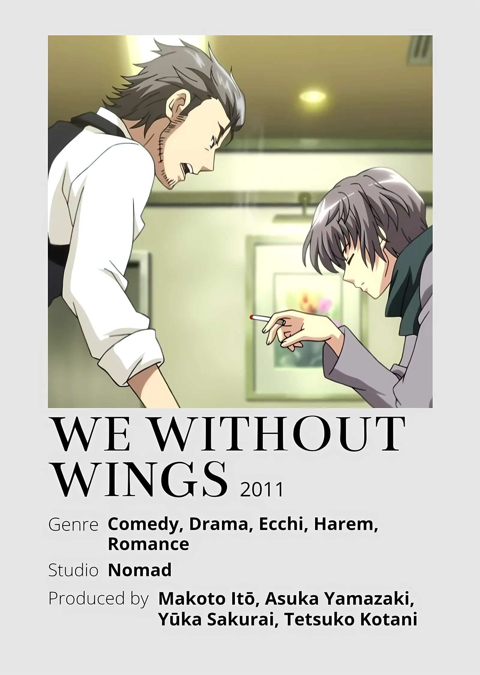 We Without Wings metal tablo