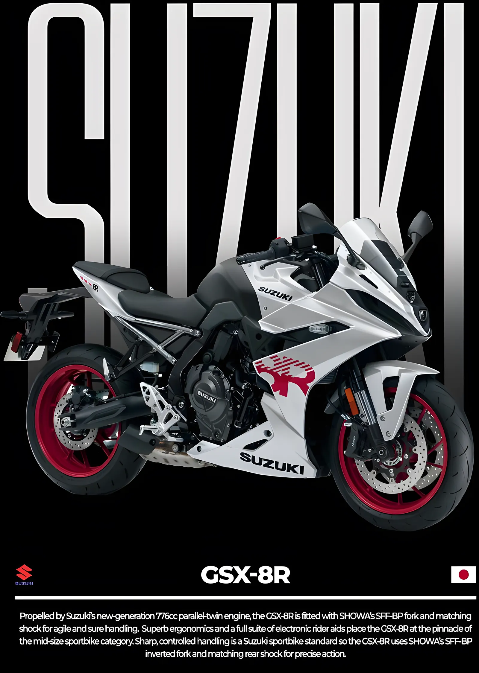 Suzuki GSX-8R metal tablo