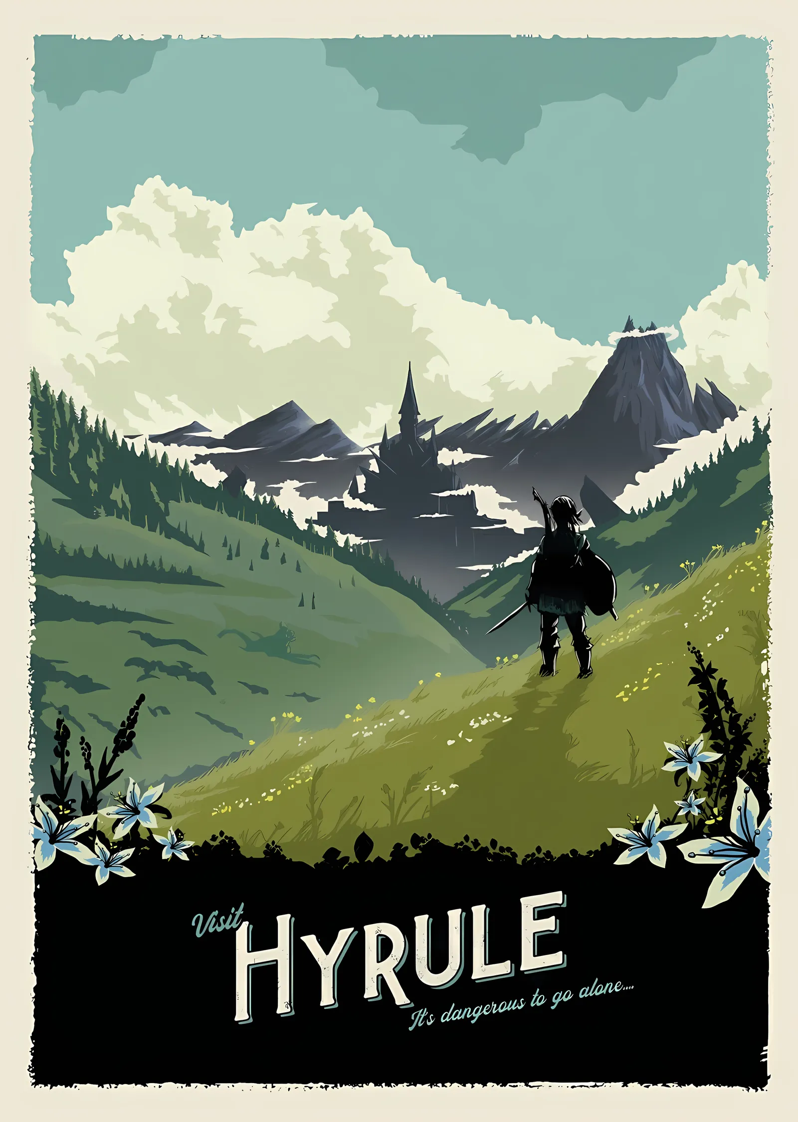 Zelda: Visit Hyrule metal tablo