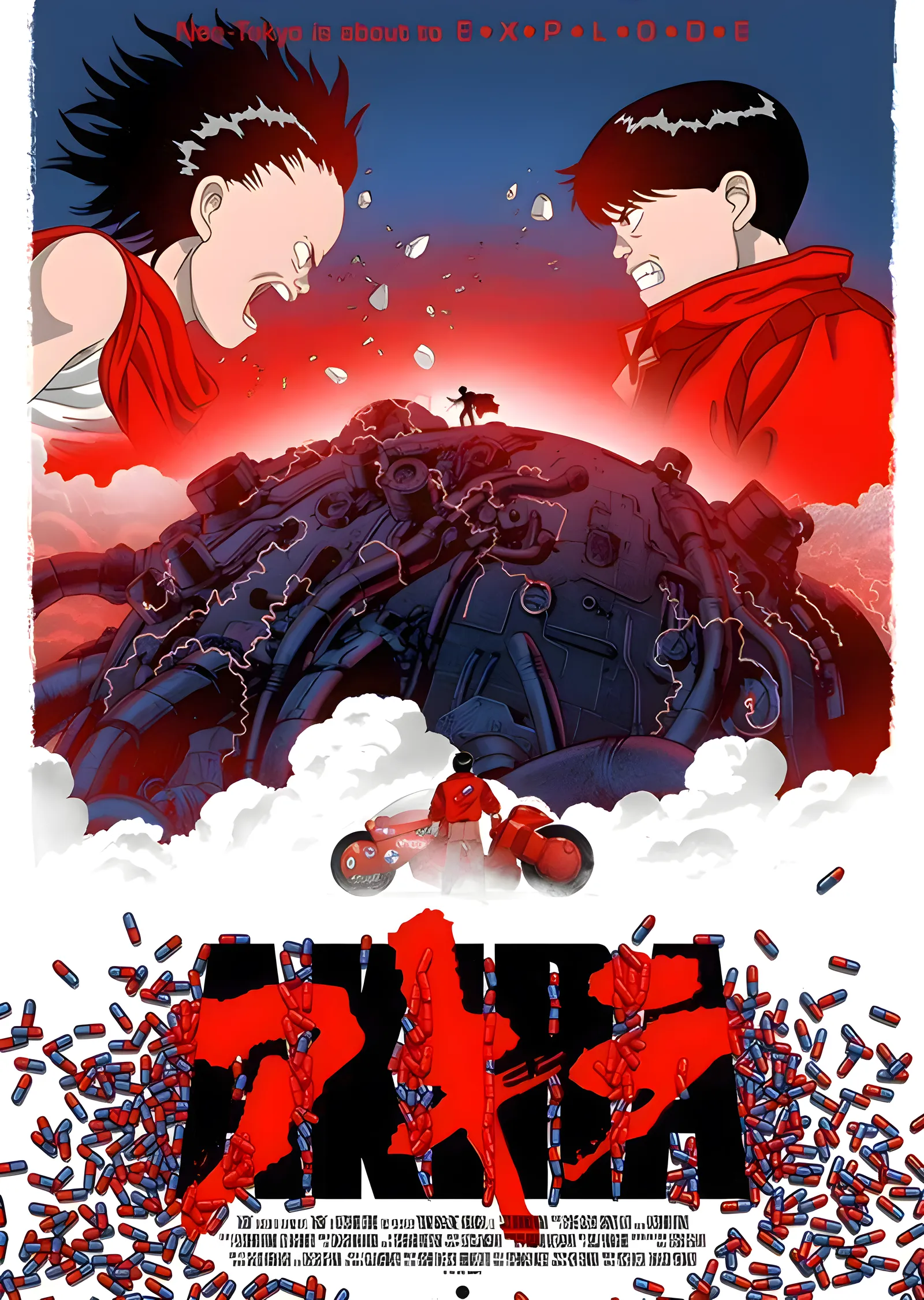 Akira: Kırmızı Hap Patlaması metal tablo