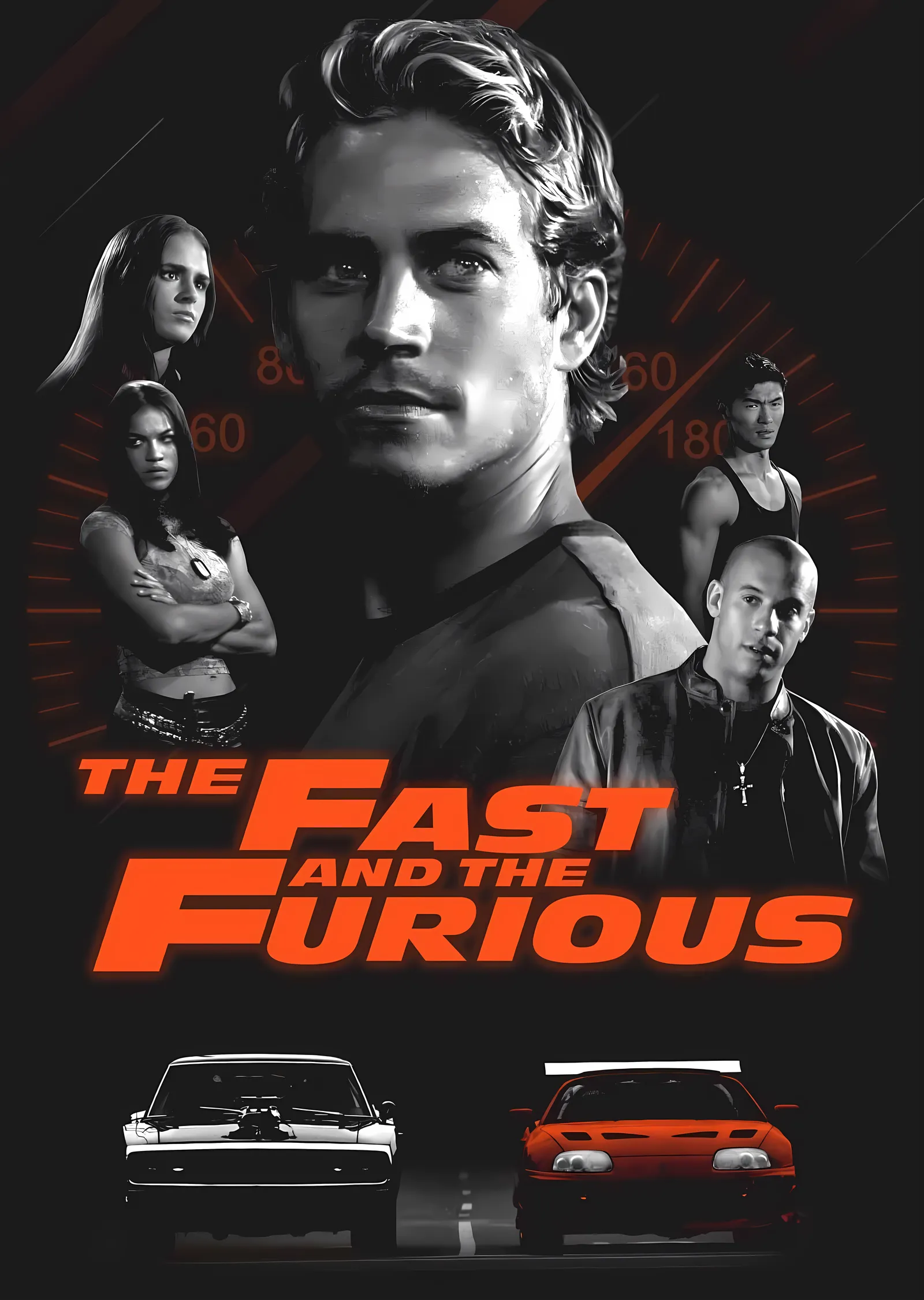 The Fast and the Furious metal tablo