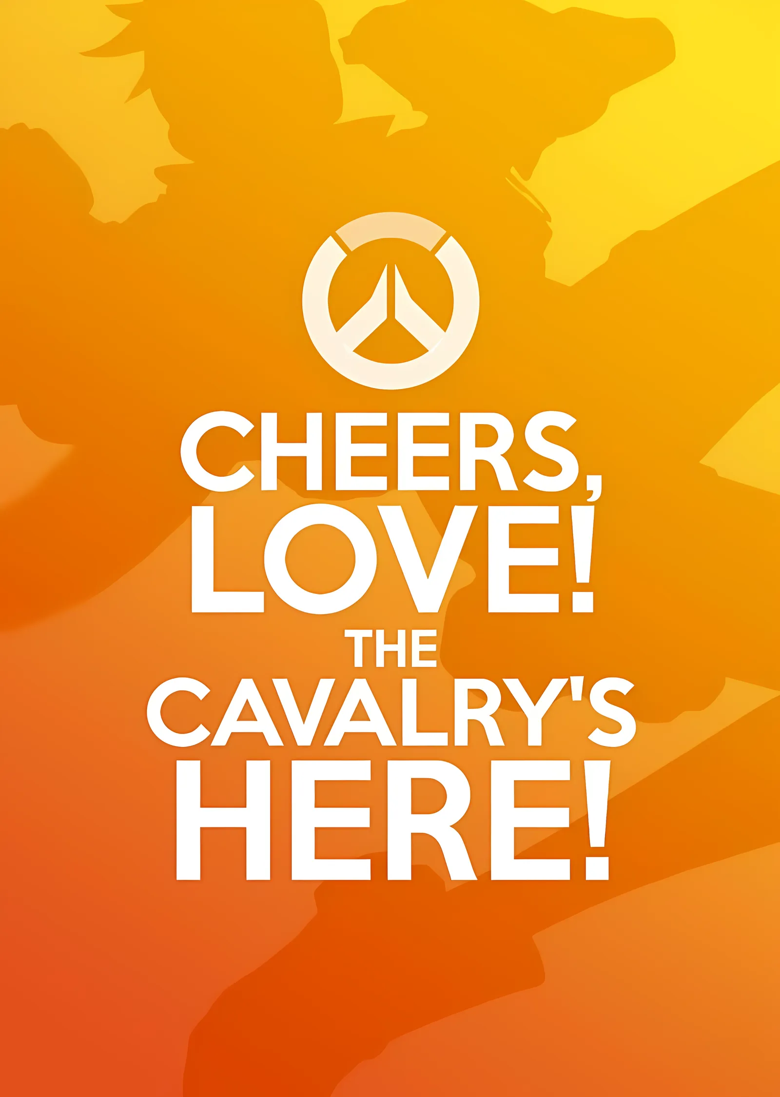 Overwatch - Cheers, Love! The Cavalry's Here! metal tablo