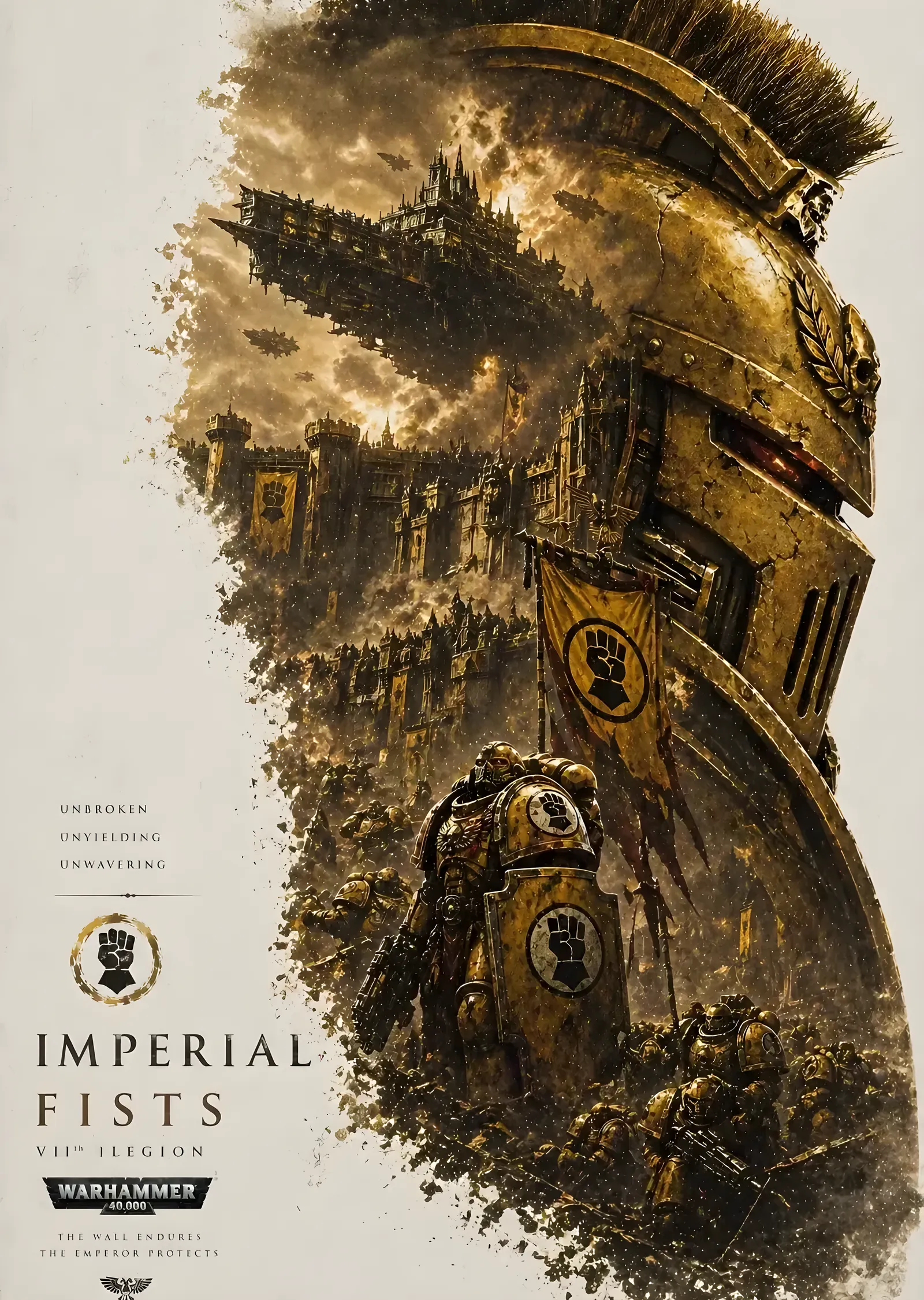 Imperial Fists metal tablo
