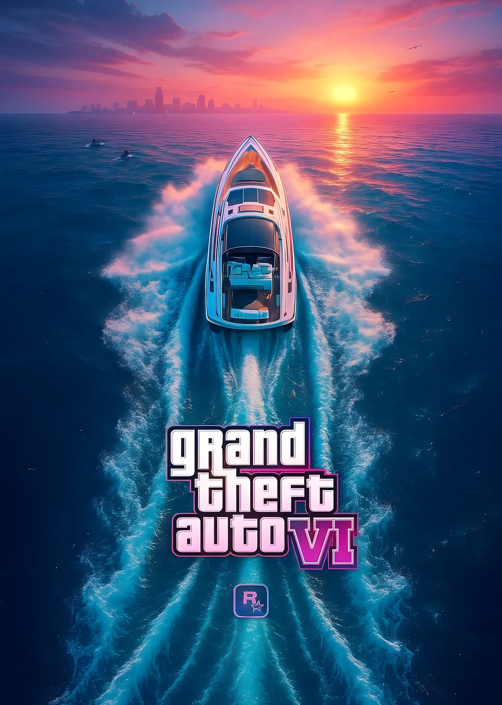Grand Theft Auto VI: Vahşi Sular metal tablo