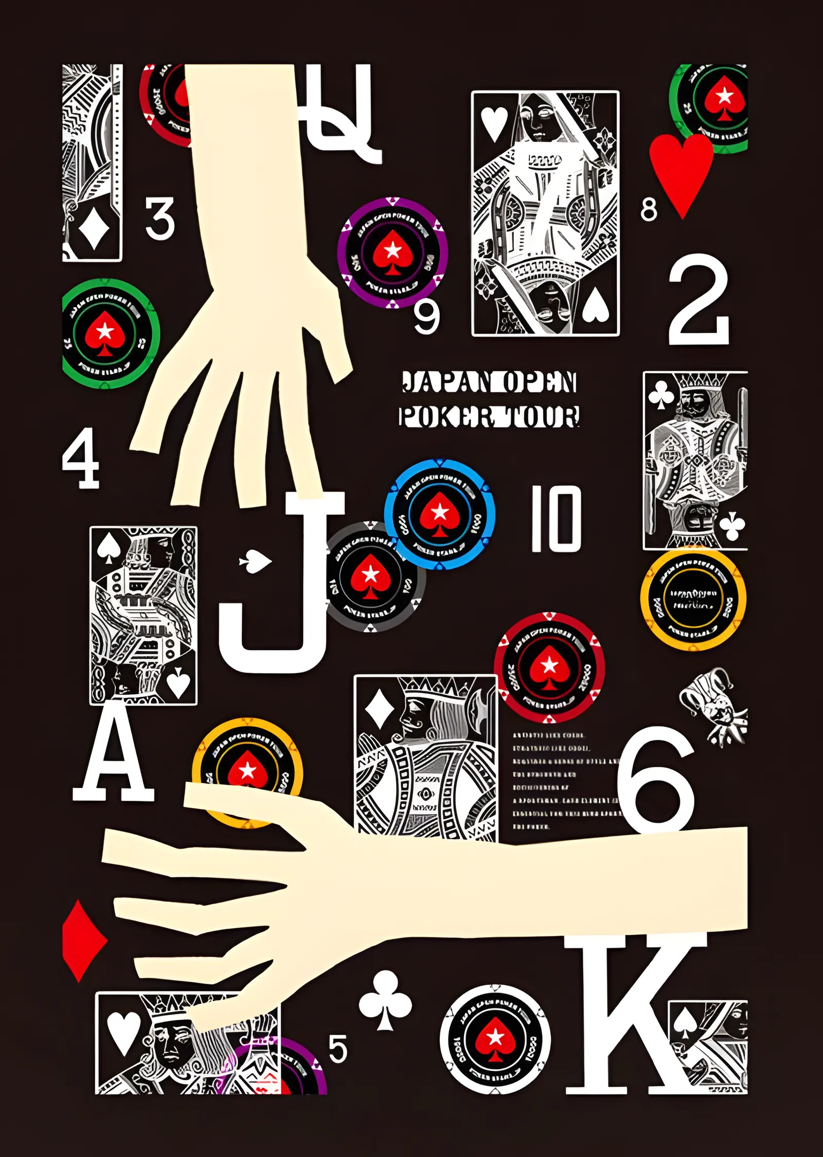 Japan Open Poker Tour metal tablo