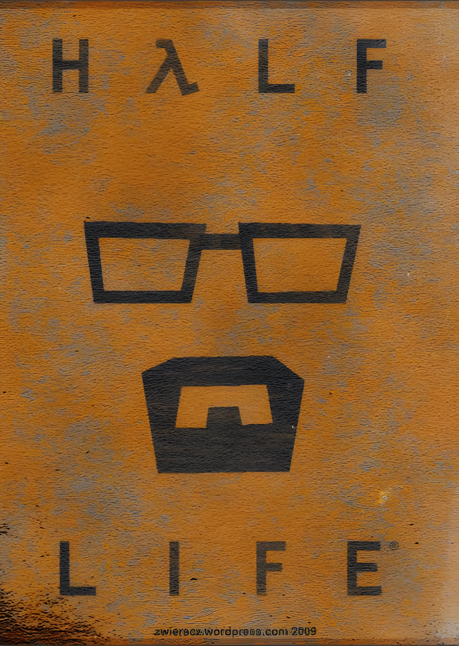 Half-Life - Gordon Freeman Minimal metal tablo