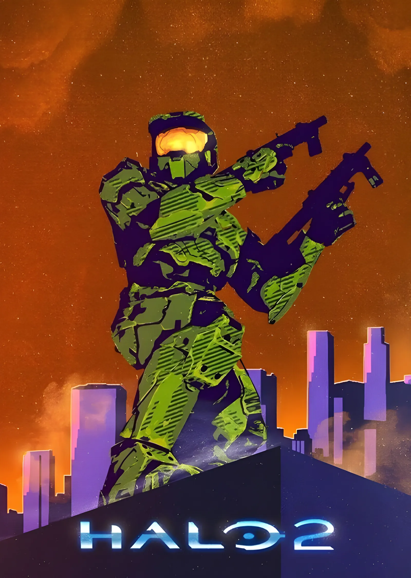 Halo 2 metal tablo