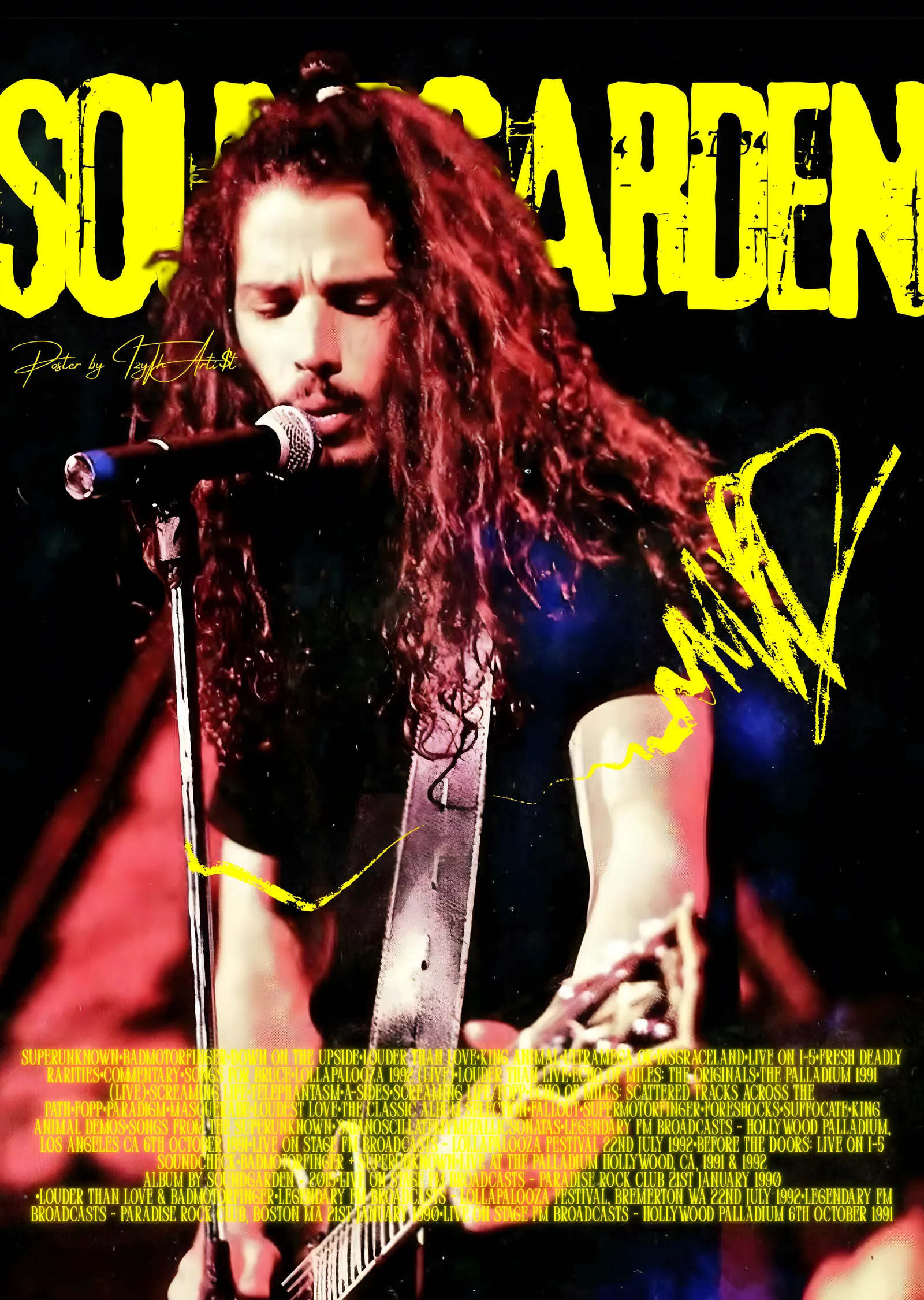 Soundgarden: Chris Cornell metal tablo