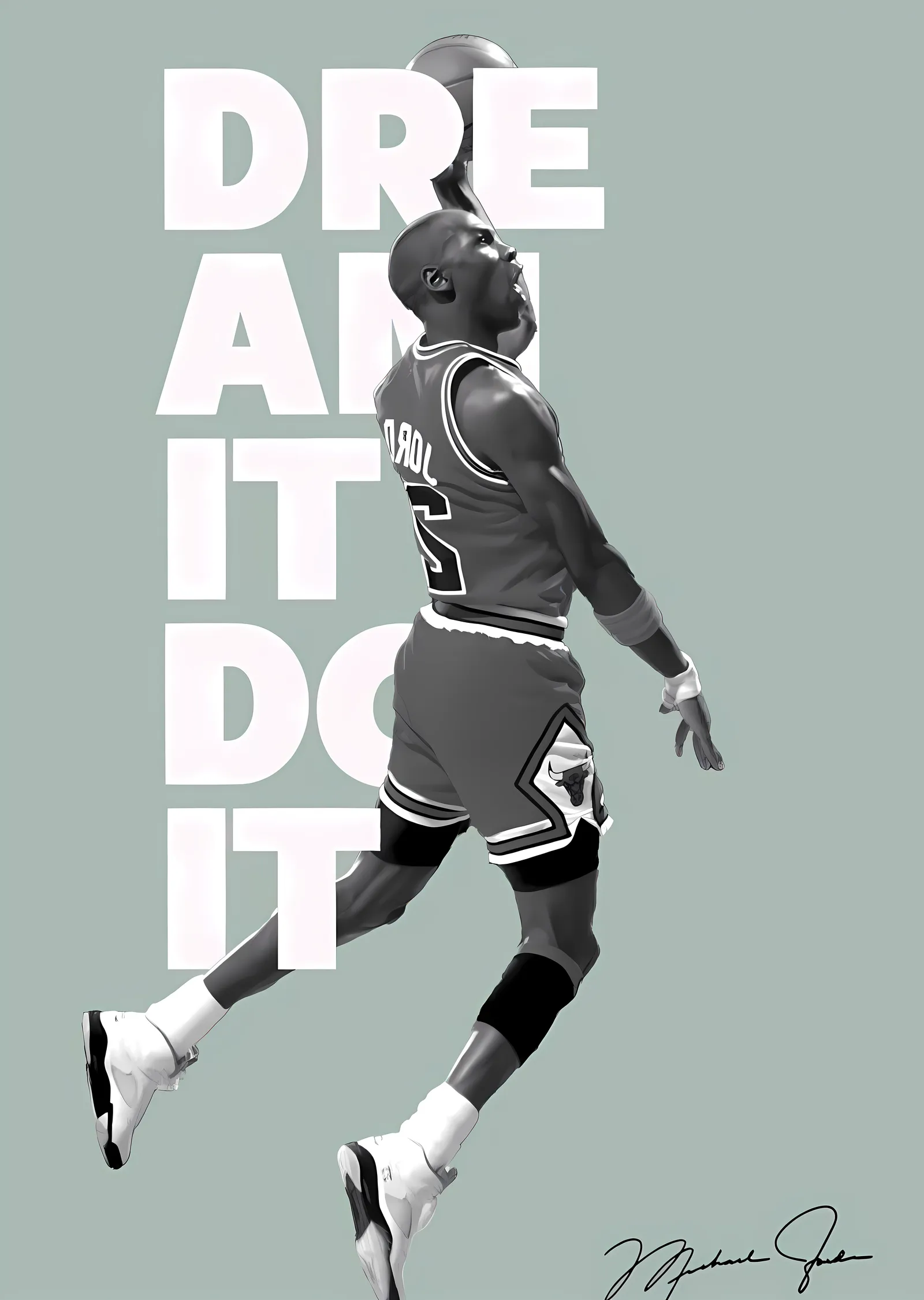 Michael Jordan: Dream It, Do It metal tablo