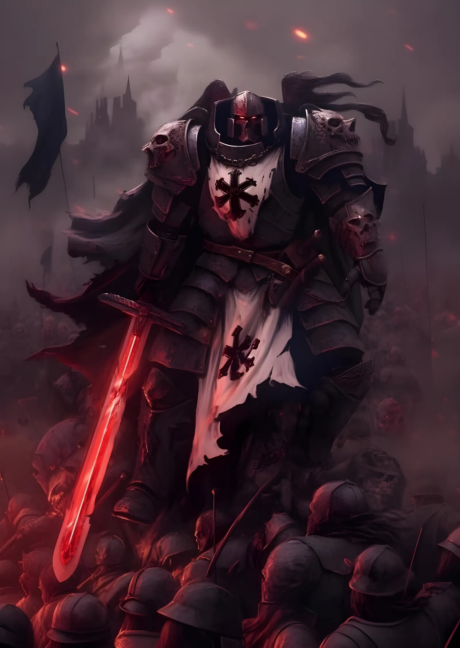 Warhammer 40K: Black Templar metal tablo