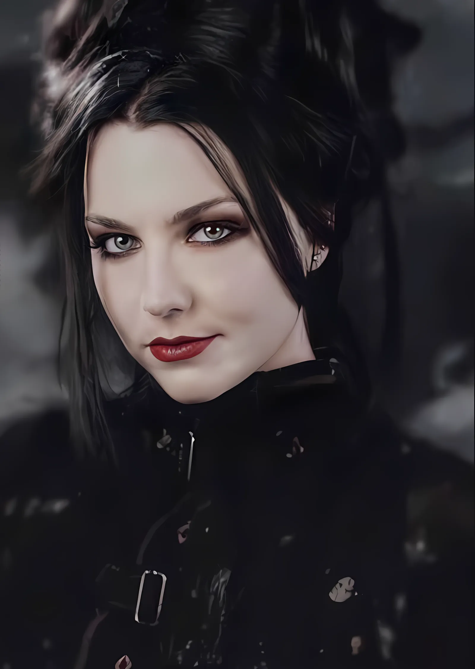 Amy Lee: Karanlık Portre metal tablo