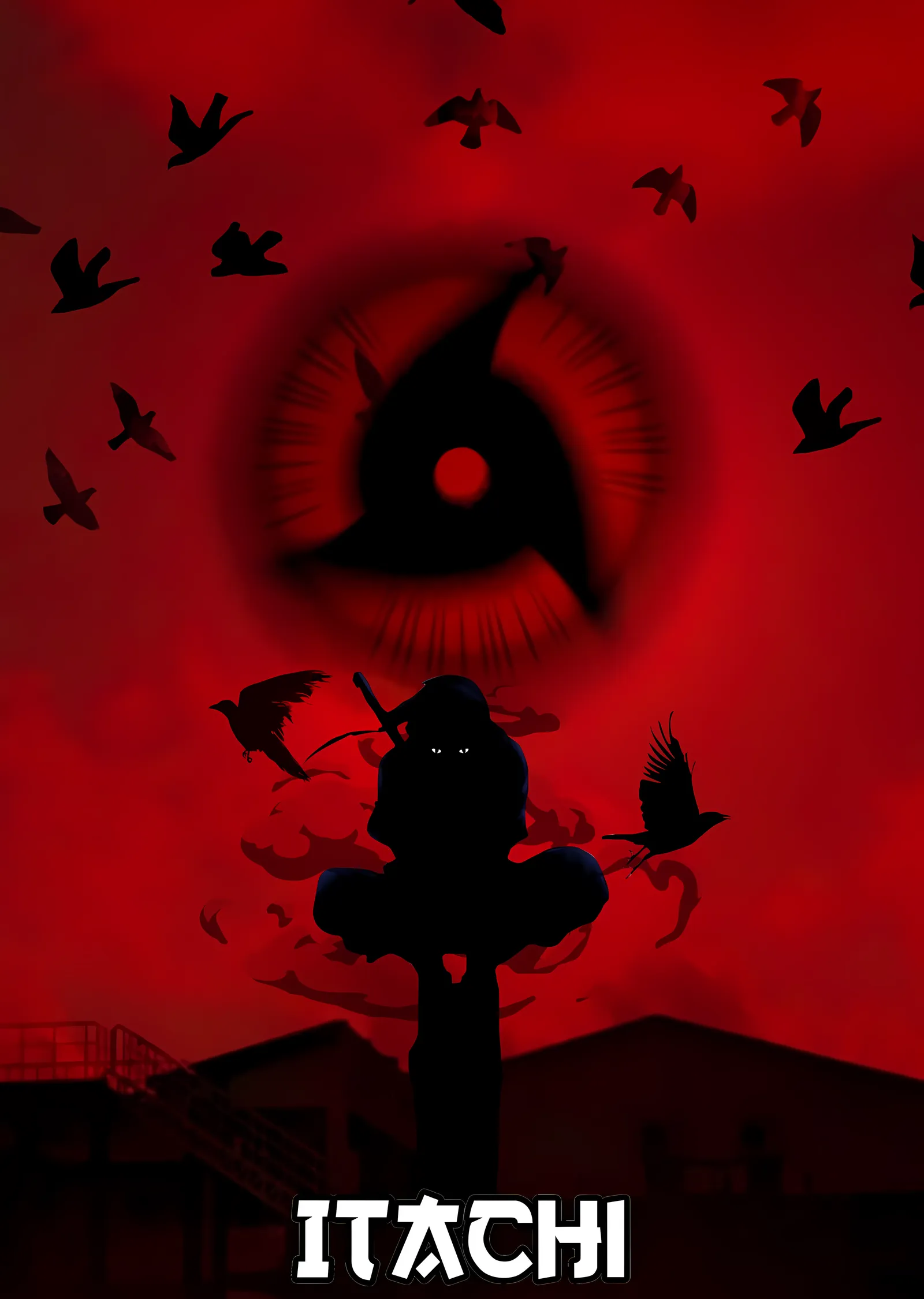 Naruto - Uchiha Itachi: Mangekyo metal tablo