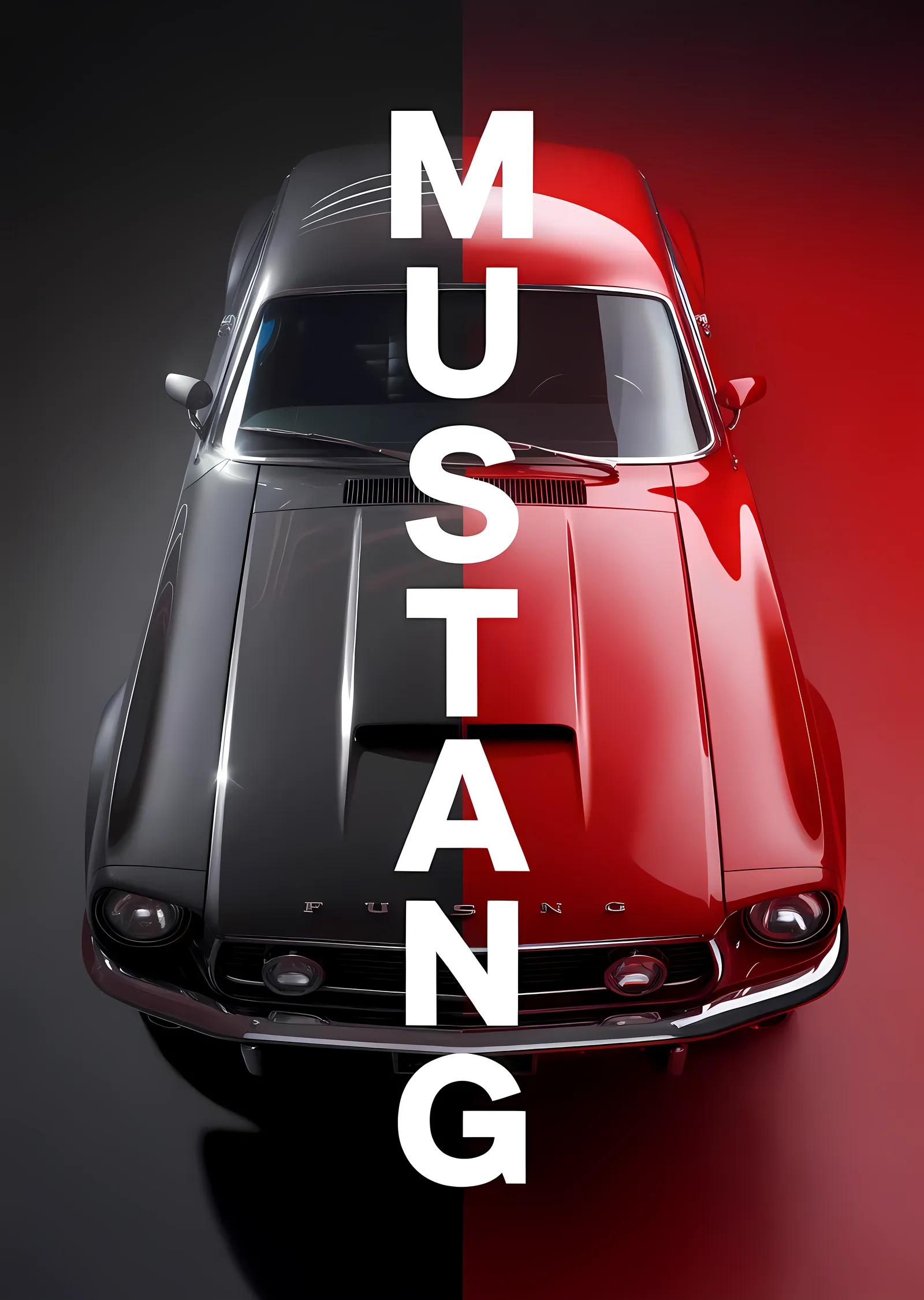 Mustang: Klasik Performans İkonu metal tablo