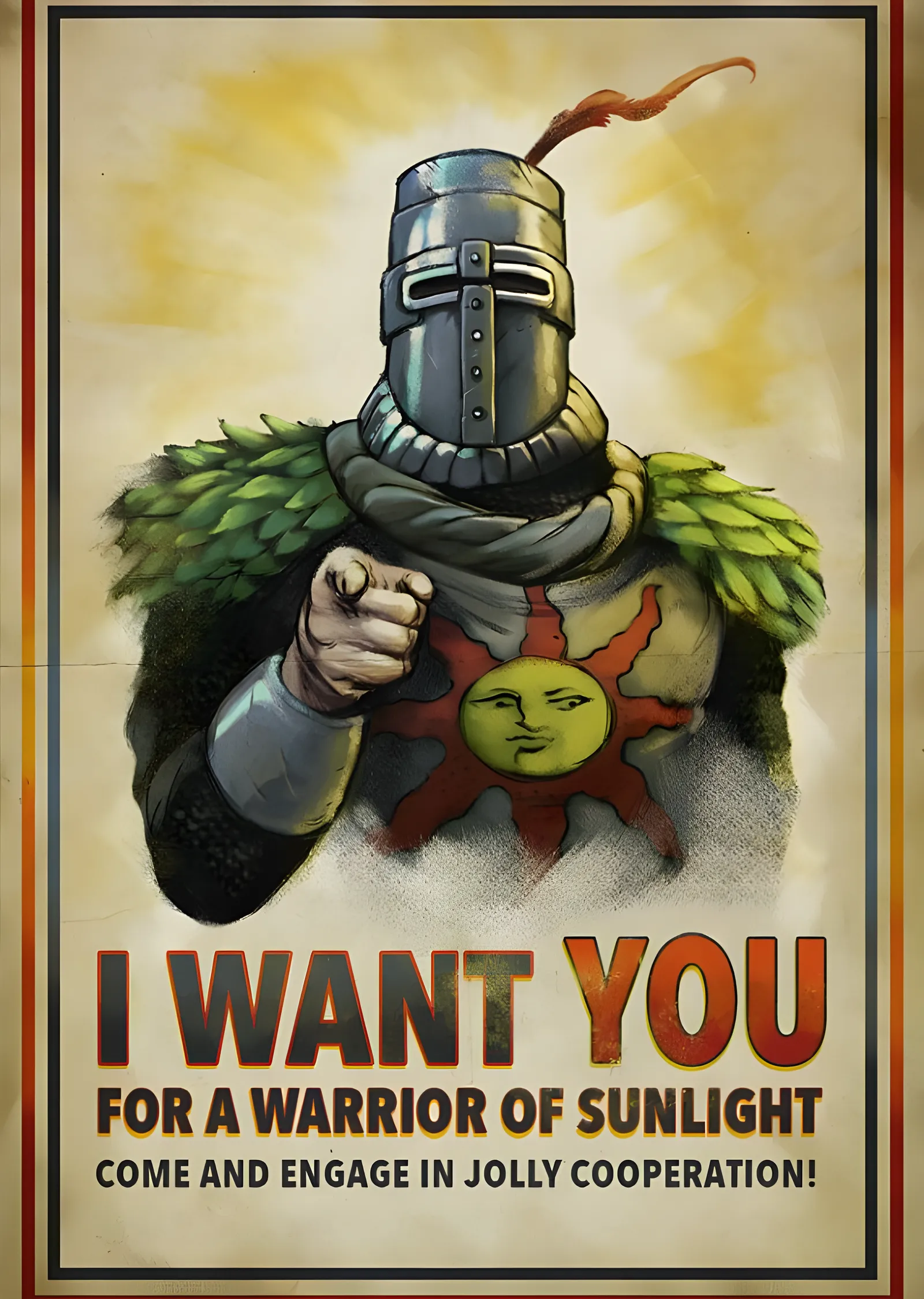 Dark Souls: Solaire Jolly Cooperation metal tablo