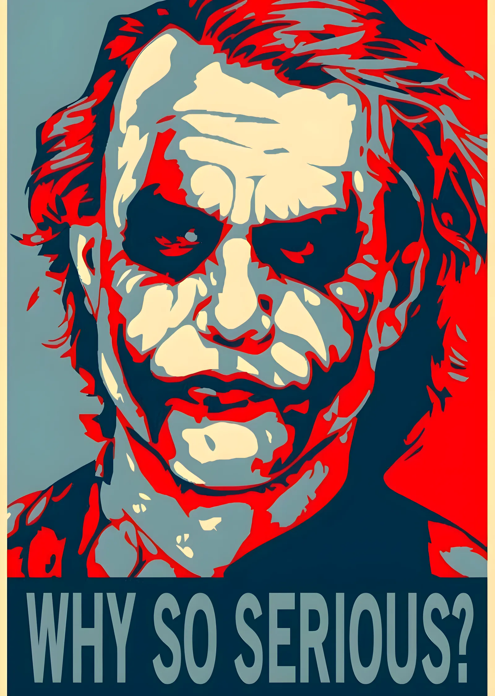 The Joker: Why So Serious? metal tablo
