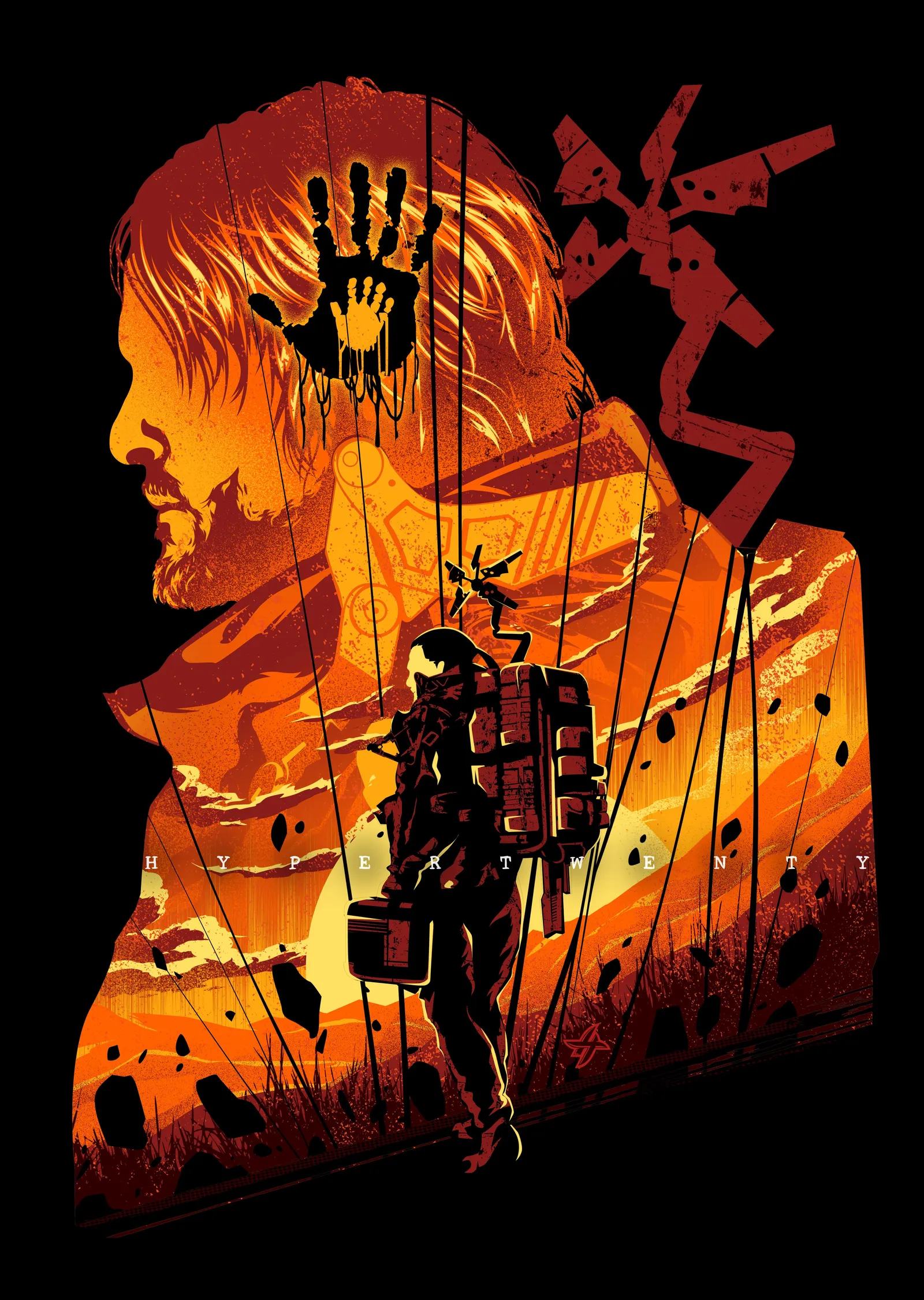 Death Stranding: Sam Porter Bridges metal tablo