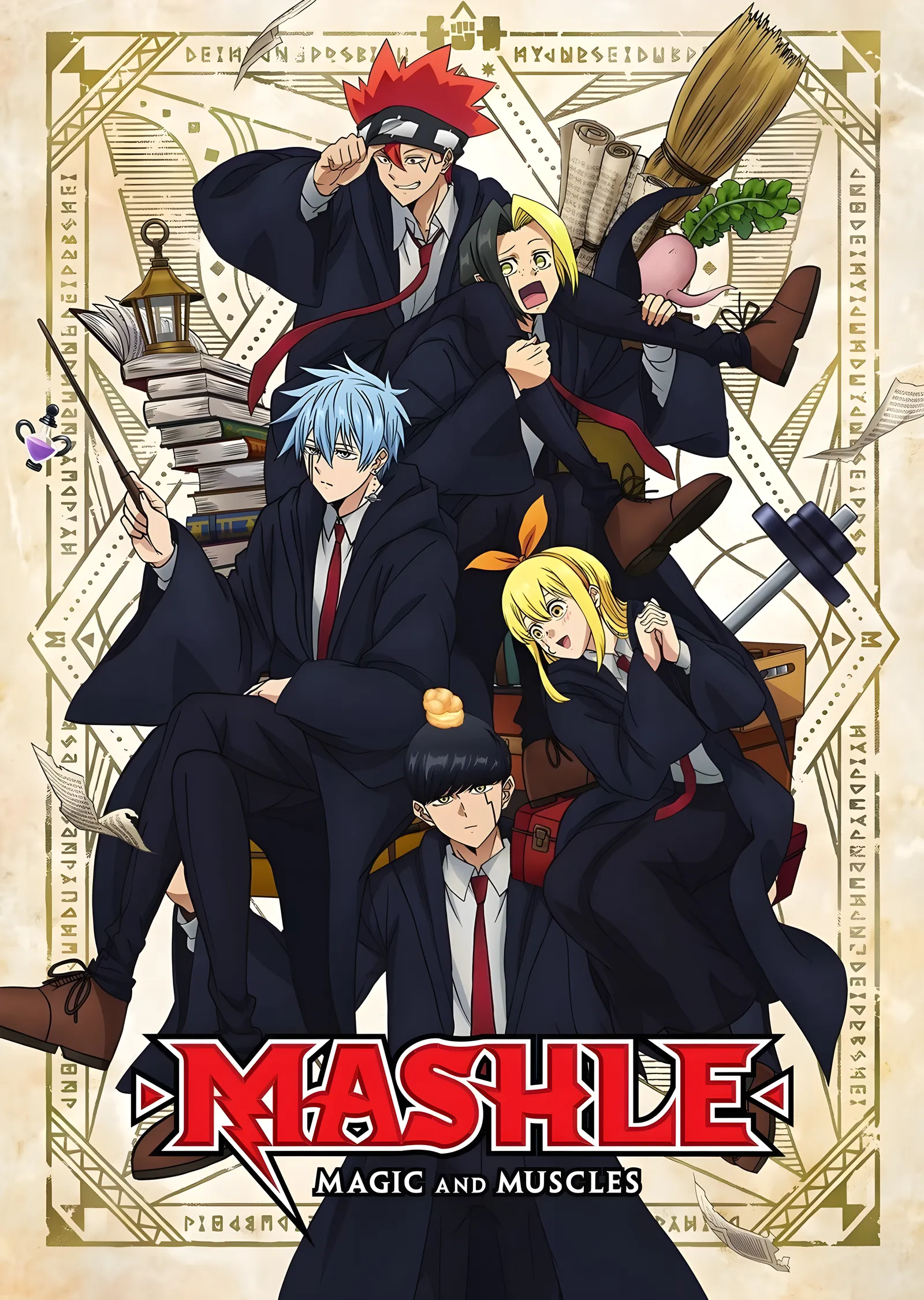 Mashle: Sihir ve Kaslar metal tablo