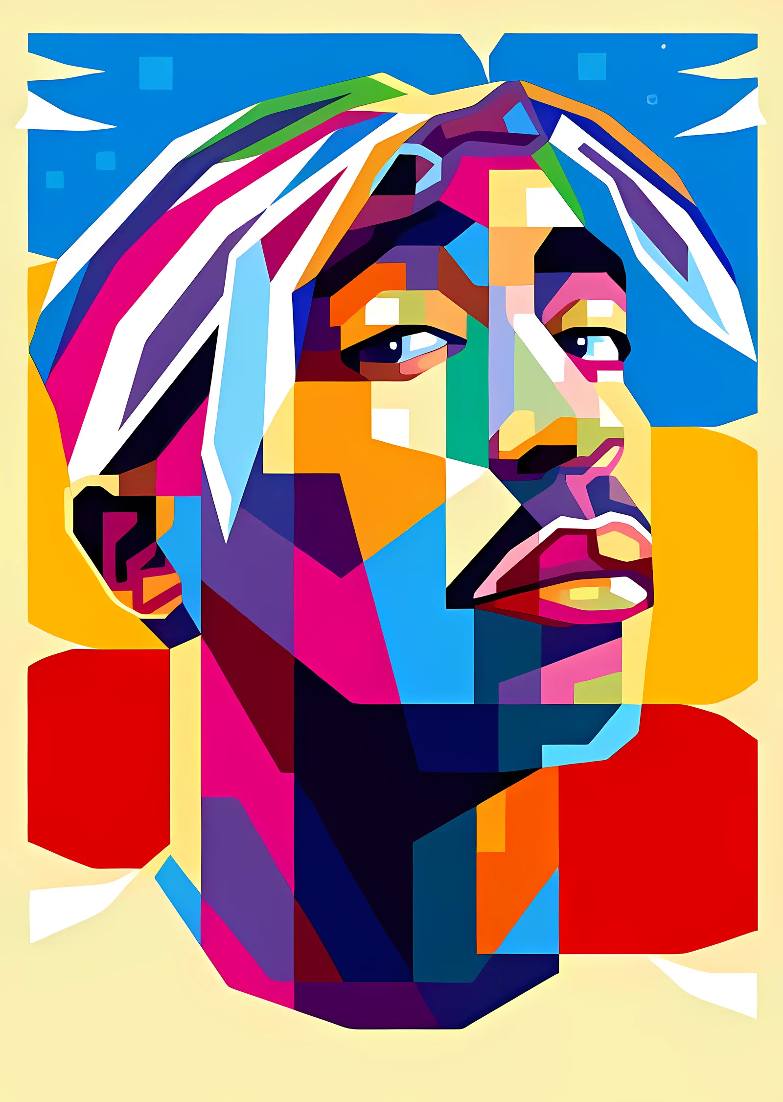 Tupac Shakur: Pop Art metal tablo
