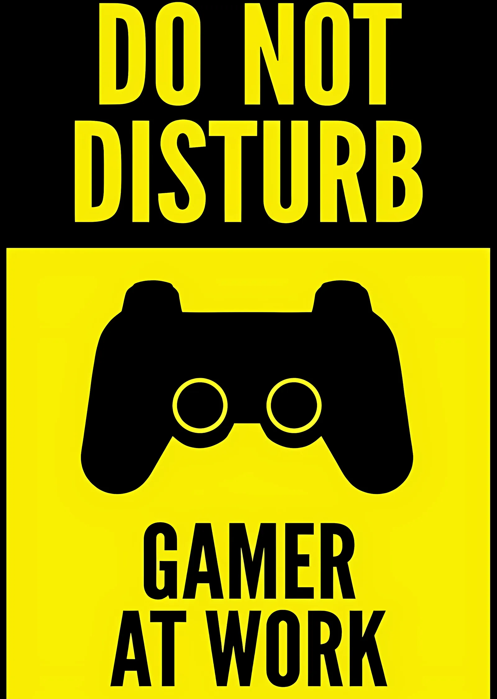 Gamer At Work: Rahatsız Etmeyin metal tablo