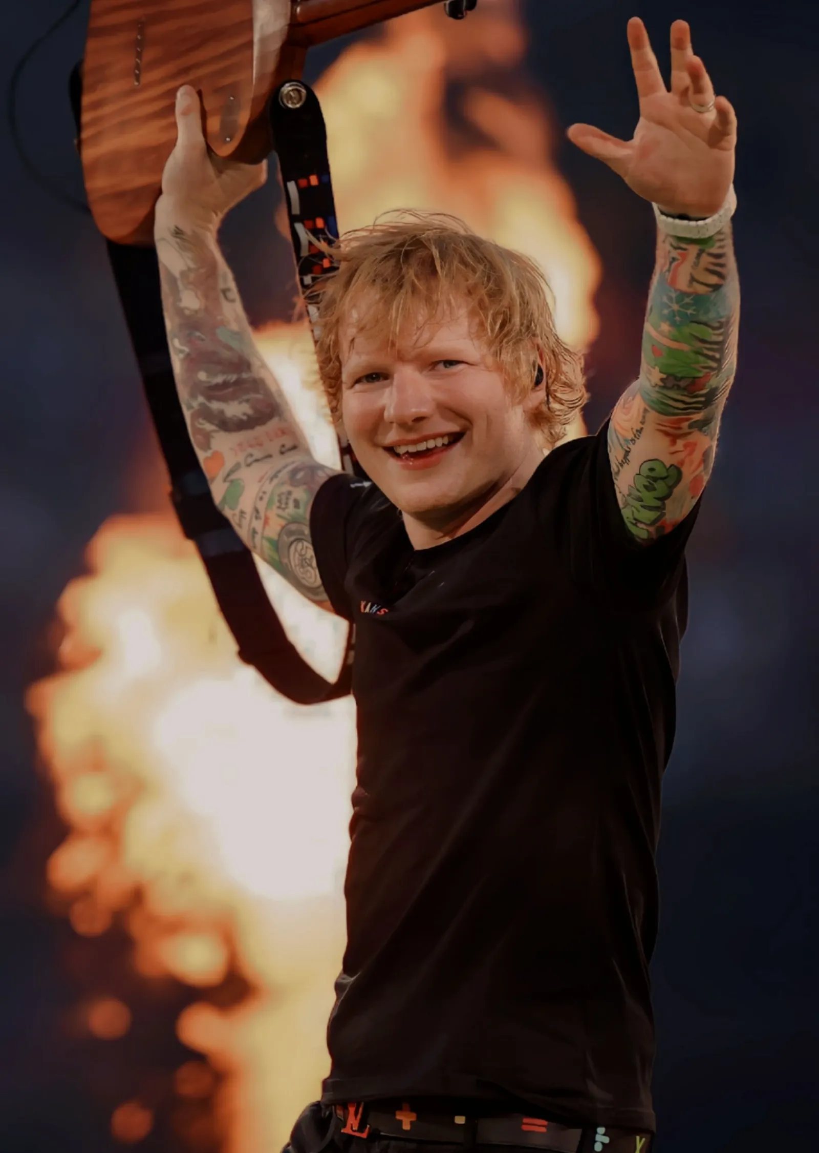 Ed Sheeran: Ateş Gösterisi metal tablo