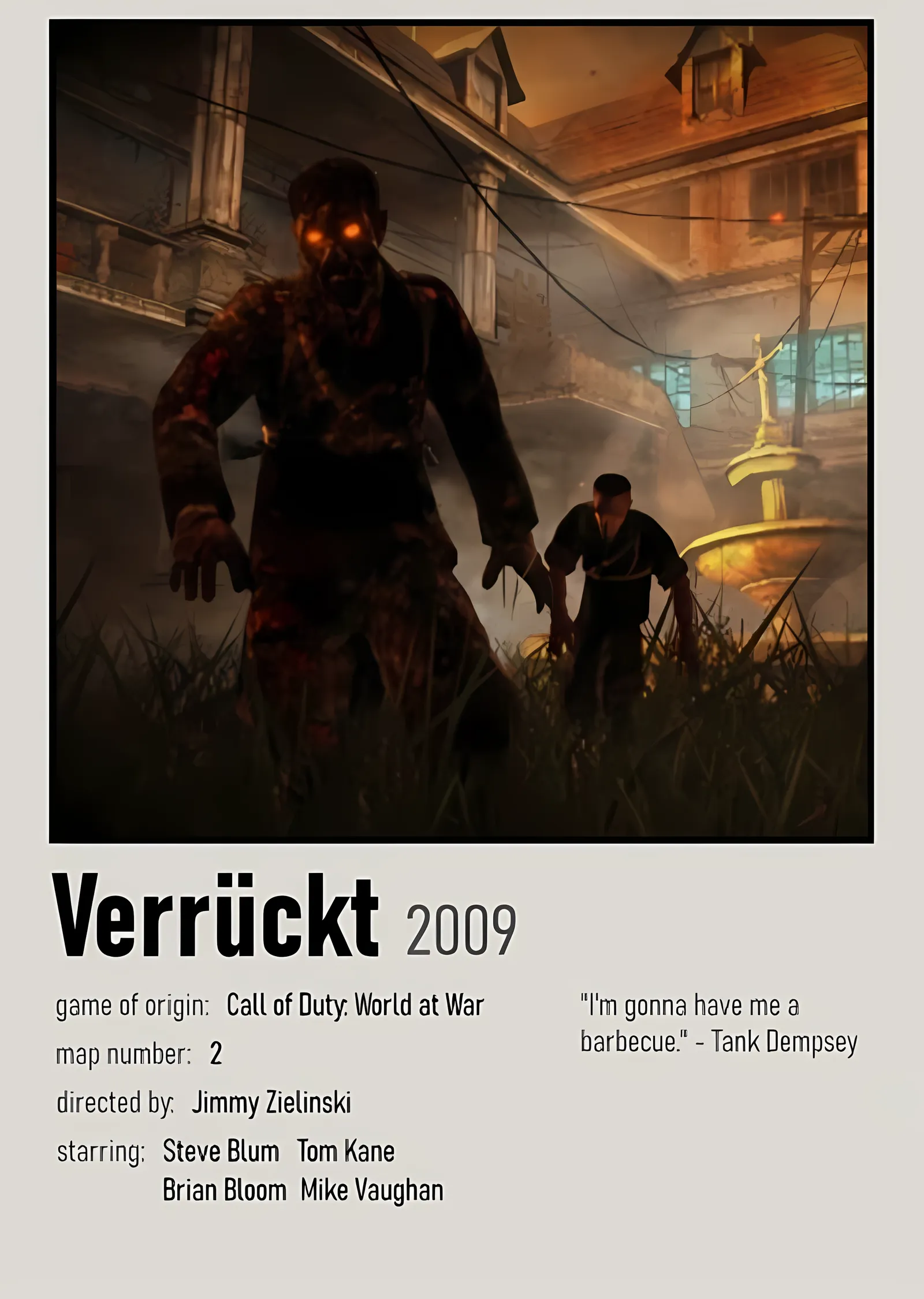 Verrückt metal tablo