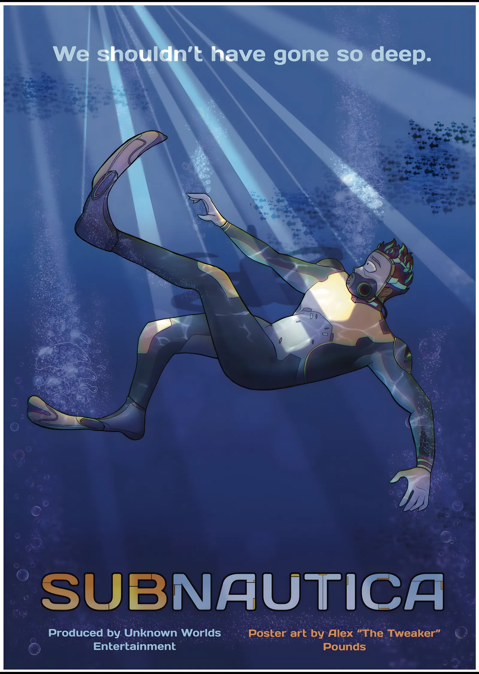 Subnautica: Çok Derine İndik metal tablo