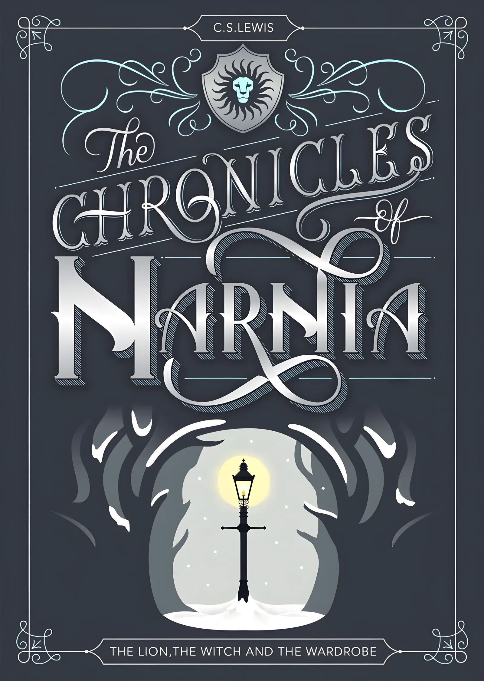 The Chronicles of Narnia: Süslü Tipografi metal tablo