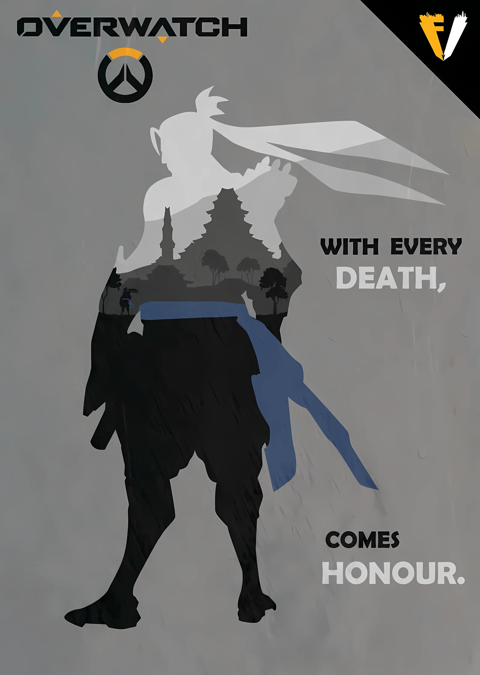 Hanzo - With Every Death Comes Honour metal tablo