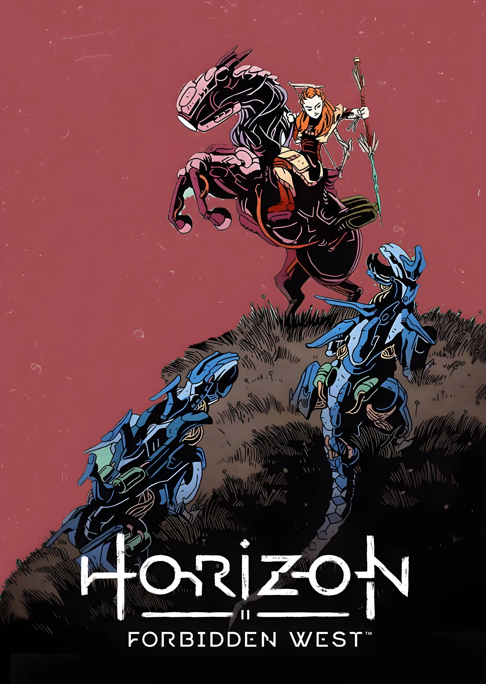Horizon Forbidden West: Aloy'un Mücadelesi metal tablo