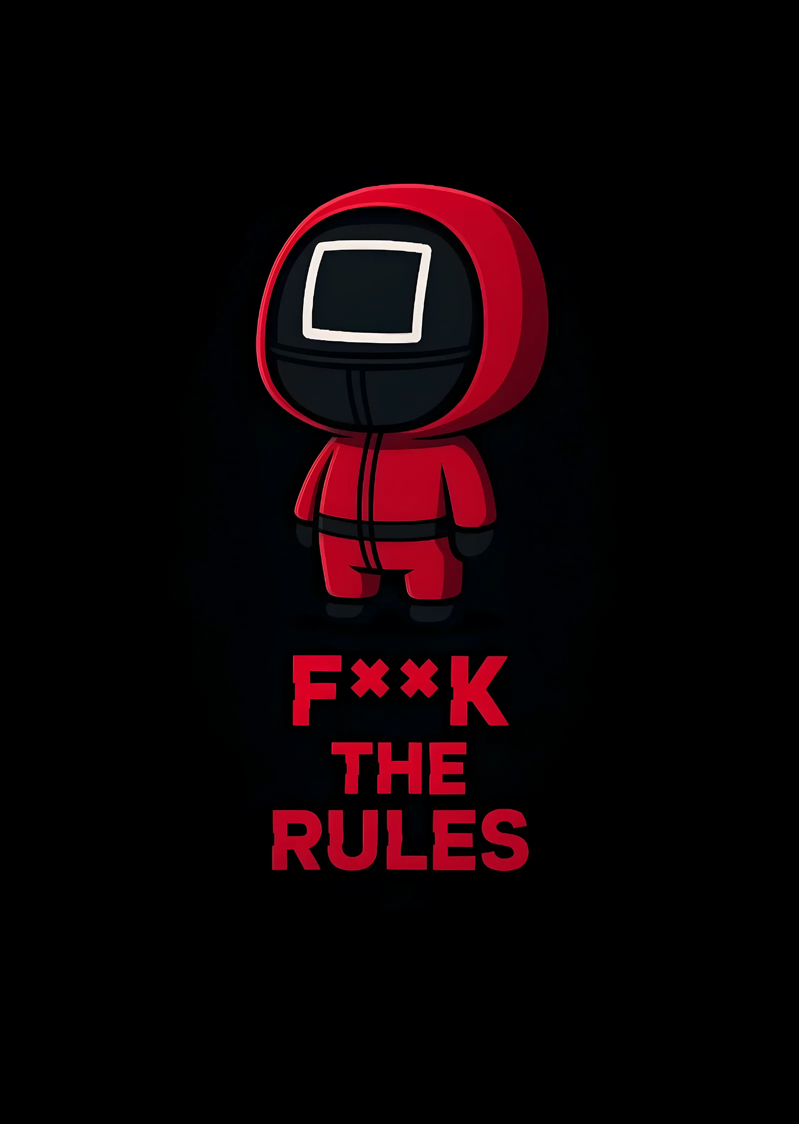 Squid Game: F**K THE RULES metal tablo