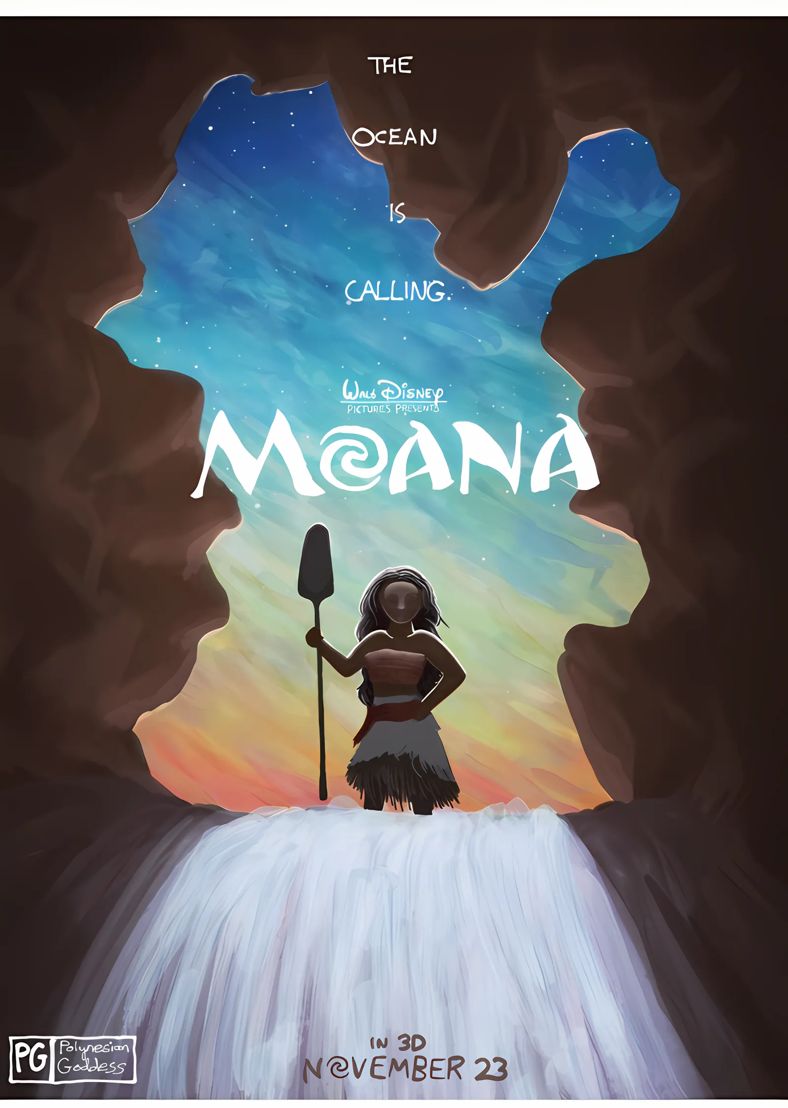Moana: The Ocean Is Calling metal tablo
