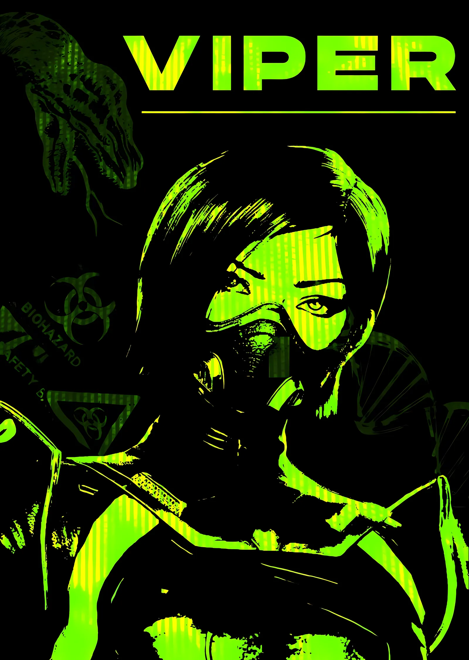 Valorant: Viper Neon metal tablo