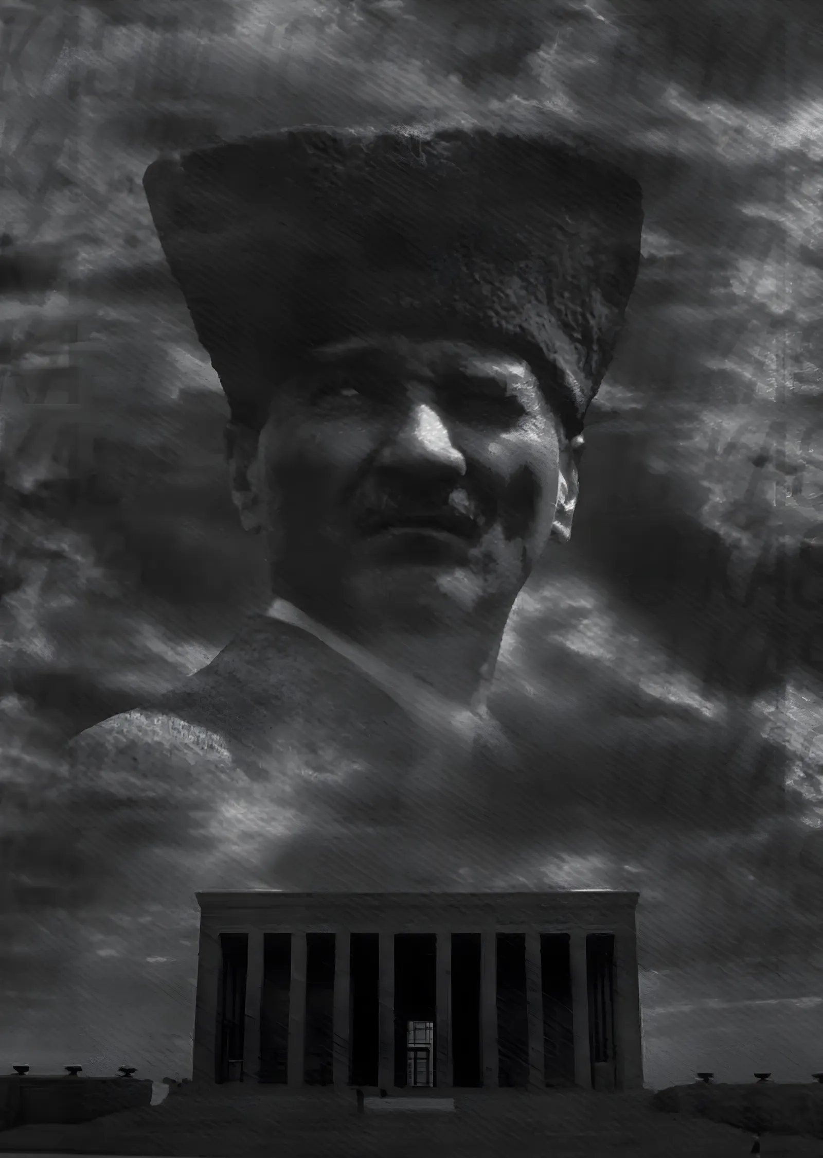 Mustafa Kemal Atatürk: Geçmişten Günümüze metal tablo