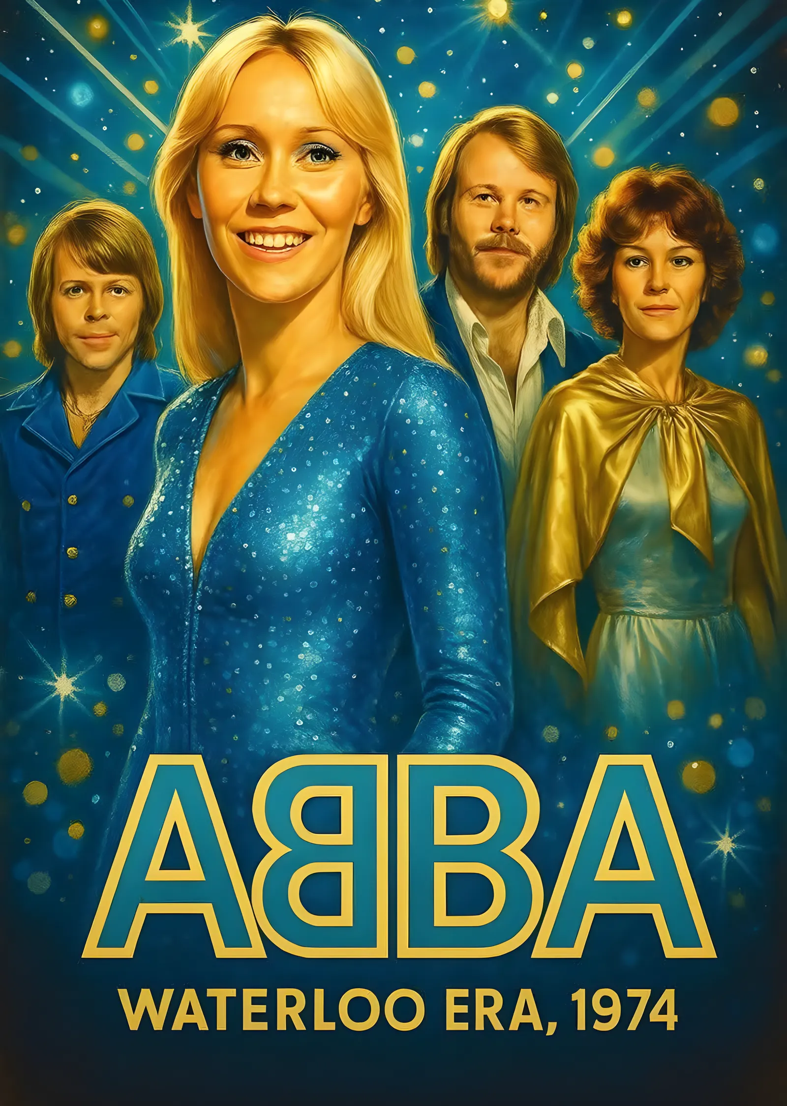 ABBA: Waterloo Era 1974 metal tablo