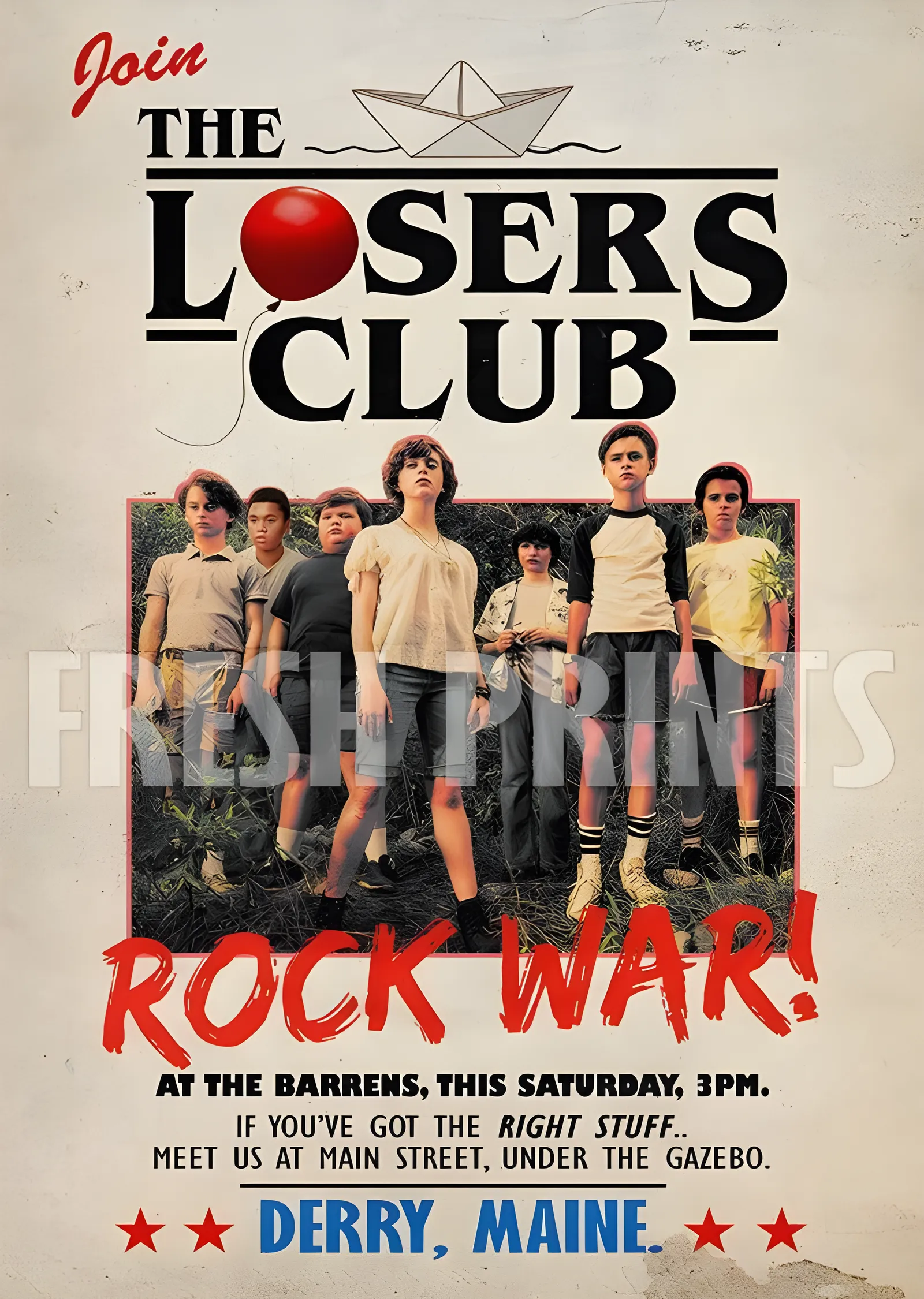 It - The Losers Club metal tablo