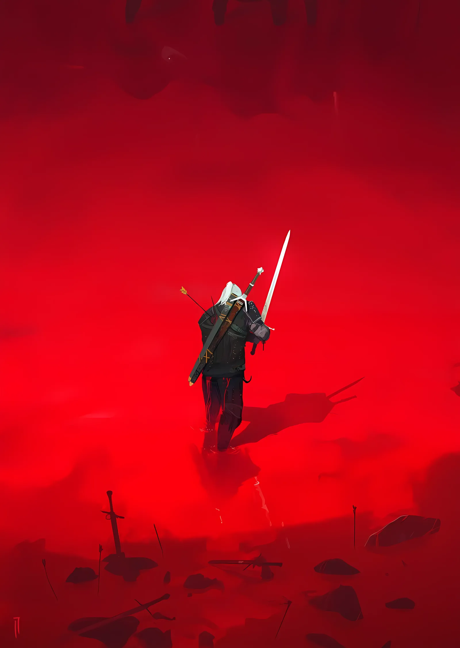 The Witcher: Kızıl Boşluk metal tablo