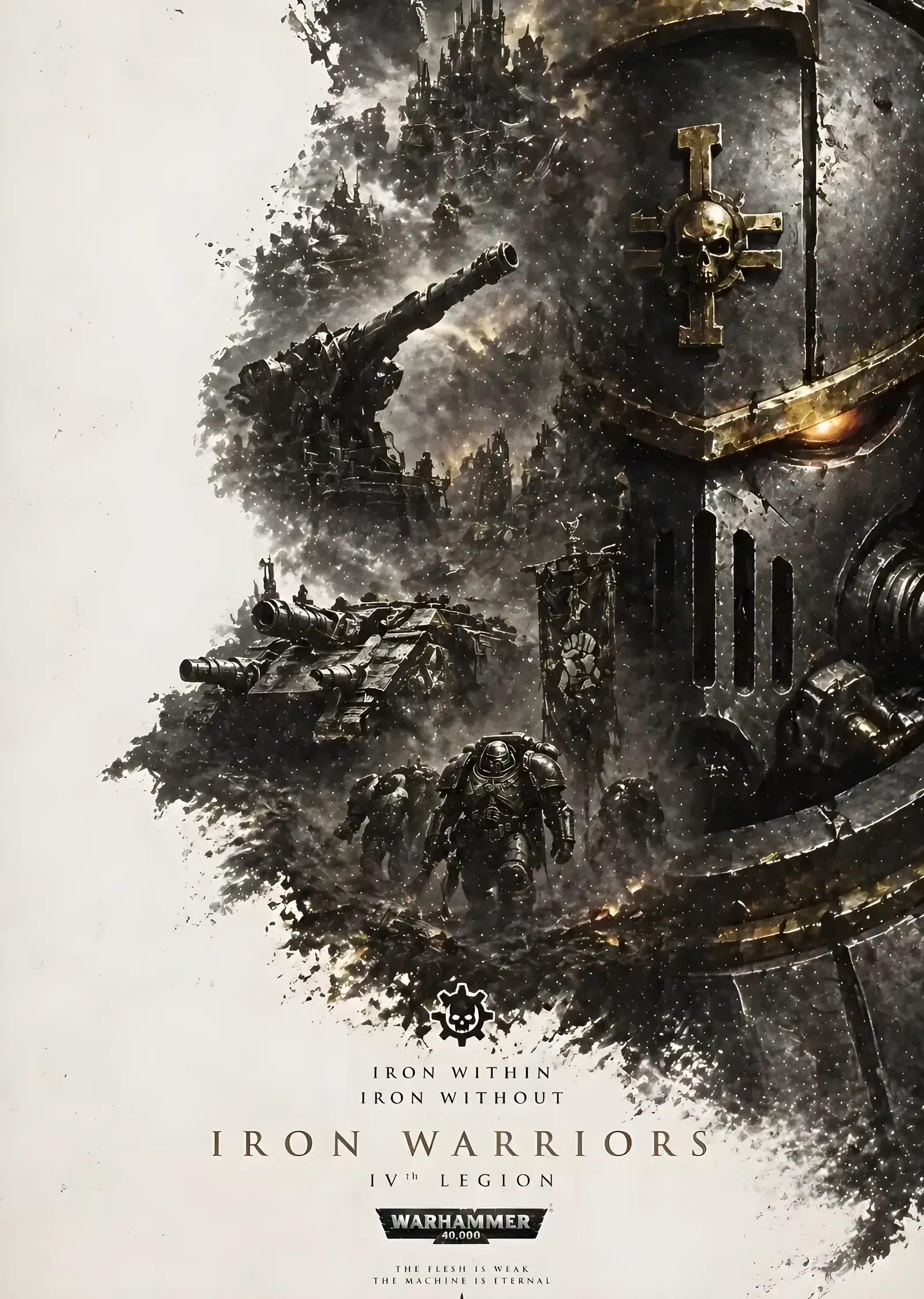 Warhammer 40K: Iron Warriors metal tablo