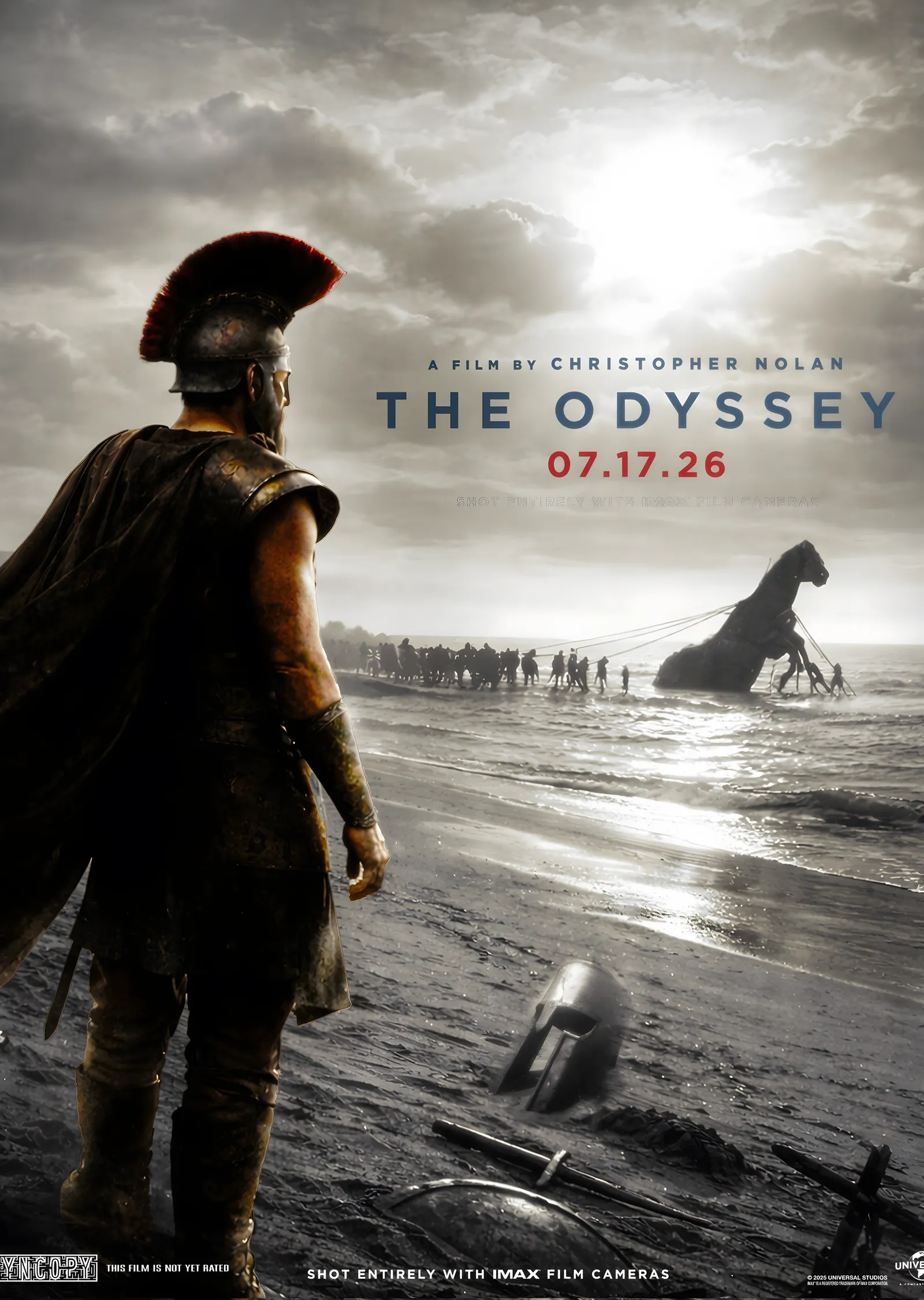 The Odyssey: Sahildeki Savaşçı metal tablo