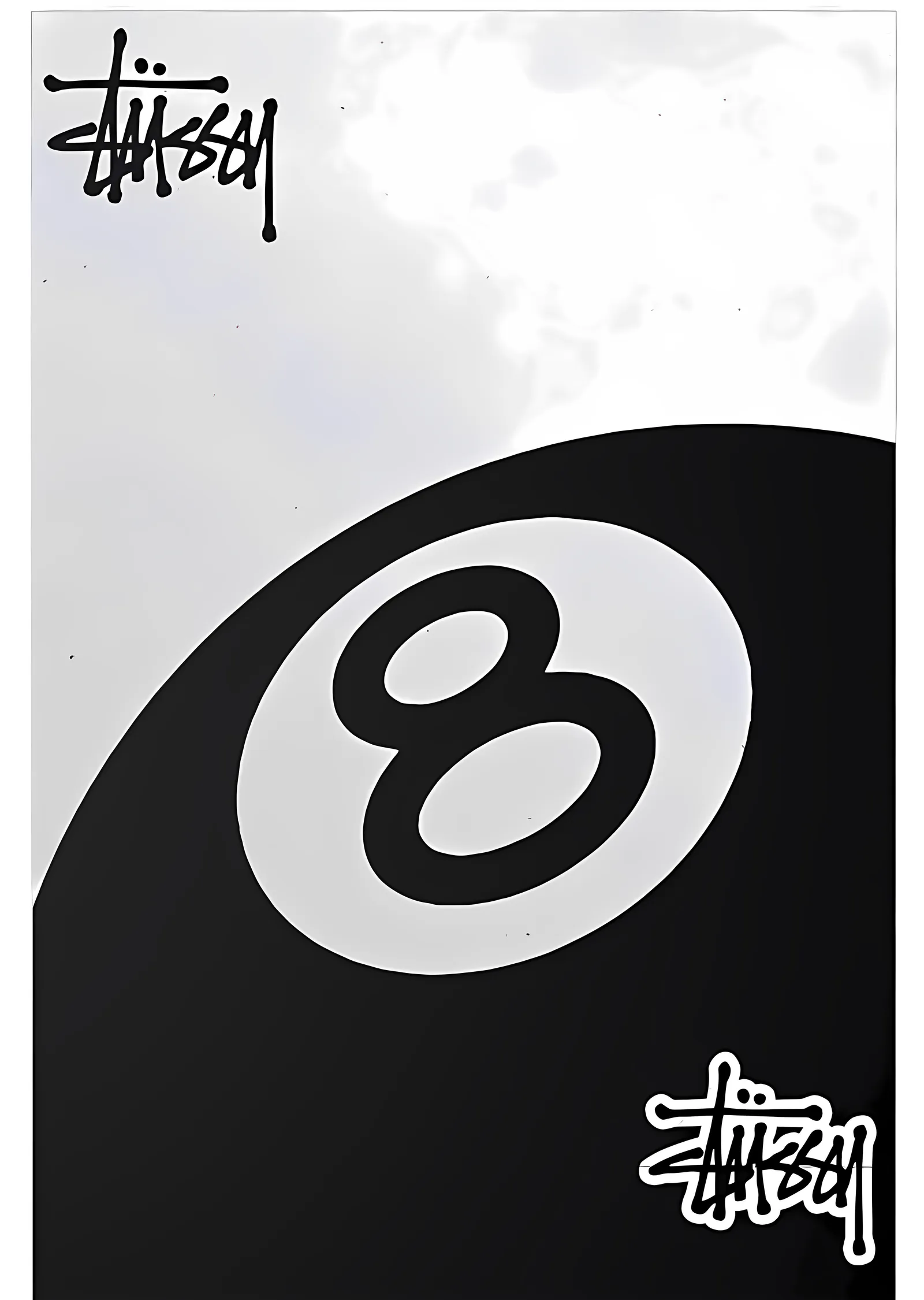 Stussy 8 Numaralı metal tablo